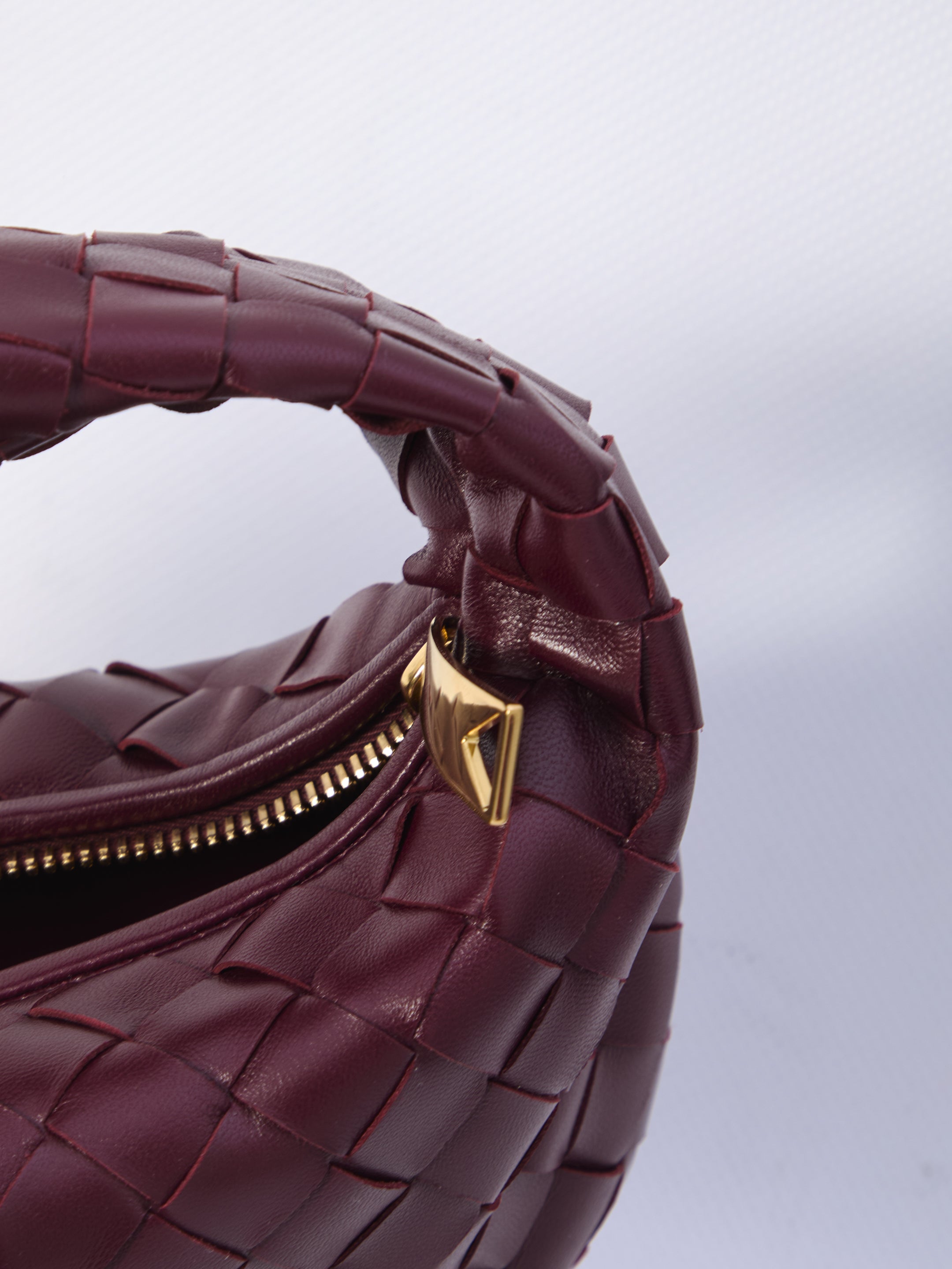 BOTTEGA VENETA Mini Handbag with Knotted Detail and Gold-Tone Hardware