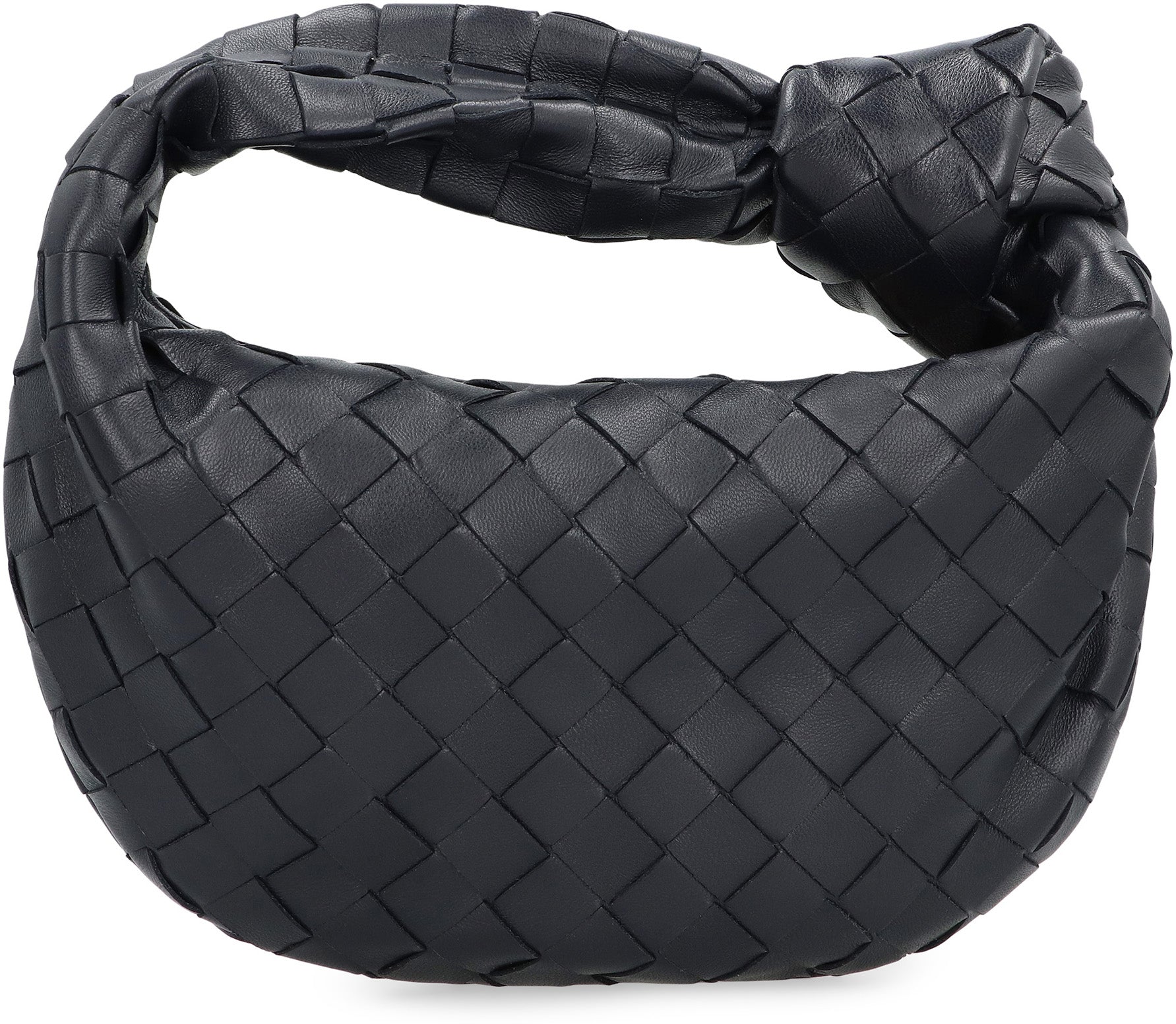 BOTTEGA VENETA Mini Lambskin Handbag with Interwoven Design
