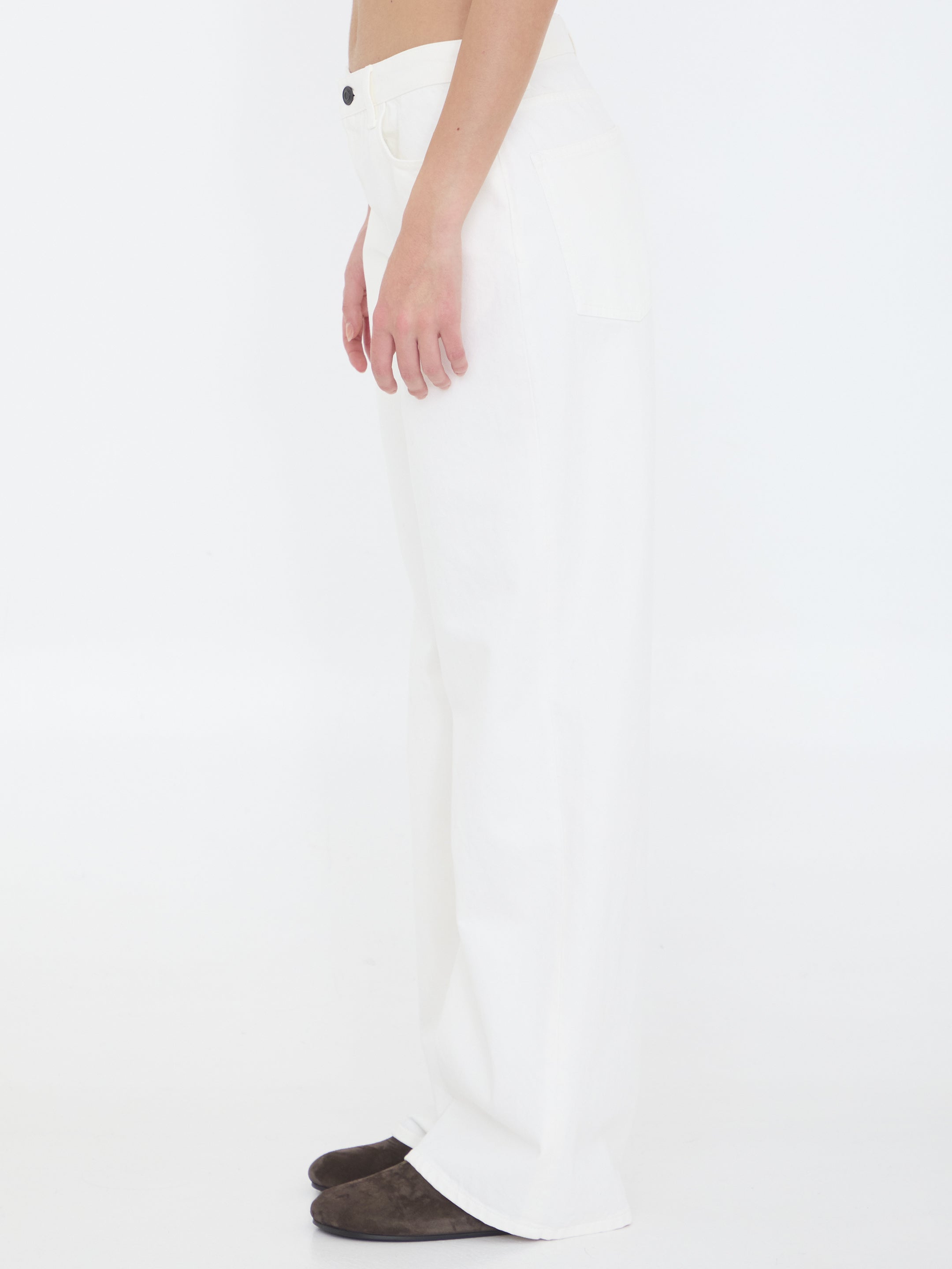 THE ROW Eglitta Low-Rise Wide Leg Jeans - Size 26