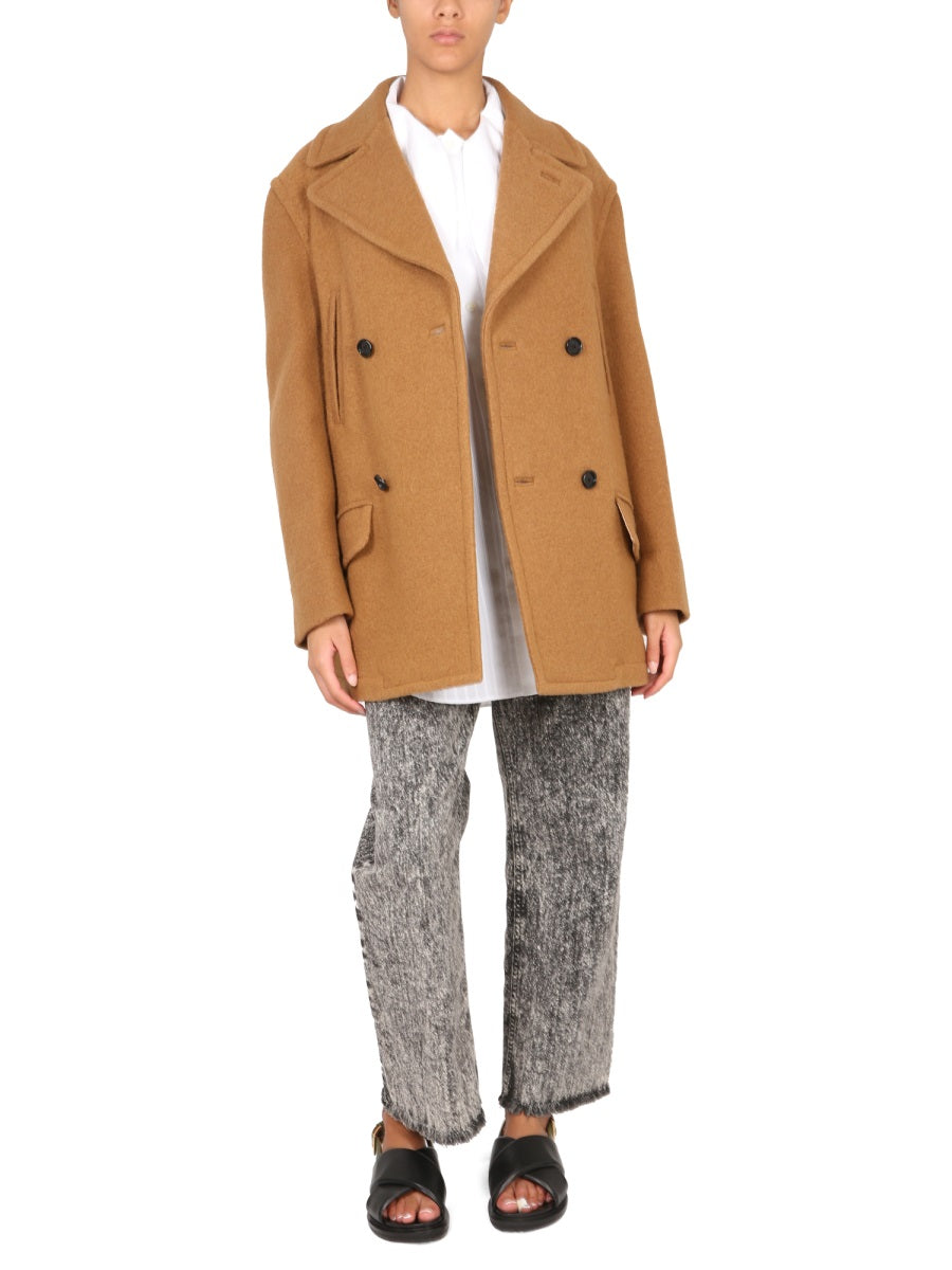 MARNI Double-Breasted Jacket with Mirror Lapels