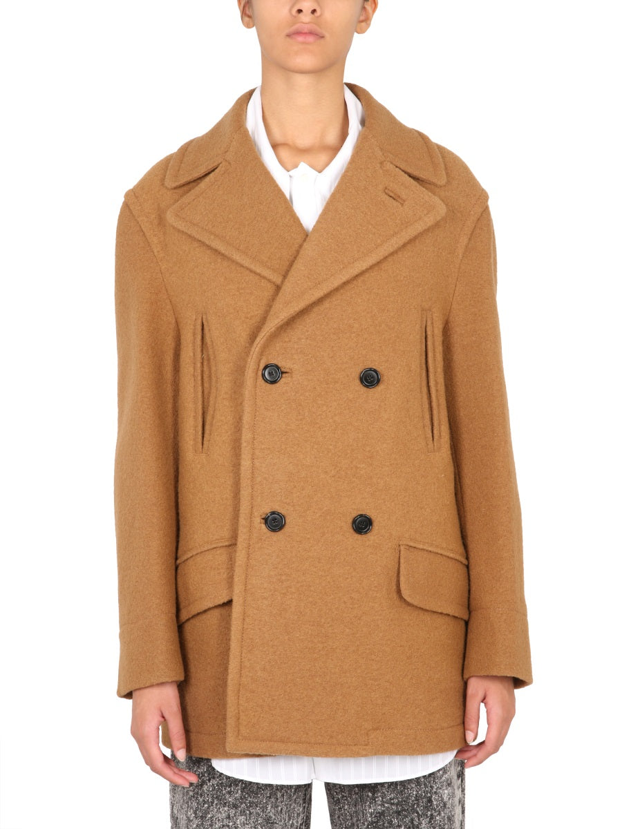 MARNI Double-Breasted Jacket with Mirror Lapels