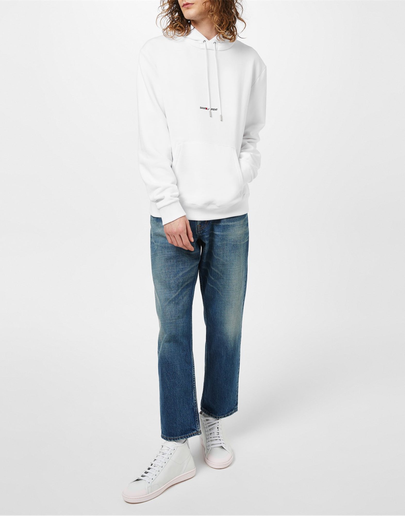 SAINT LAURENT Mid-Top Logo Sneakers for Men - SS24 Collection