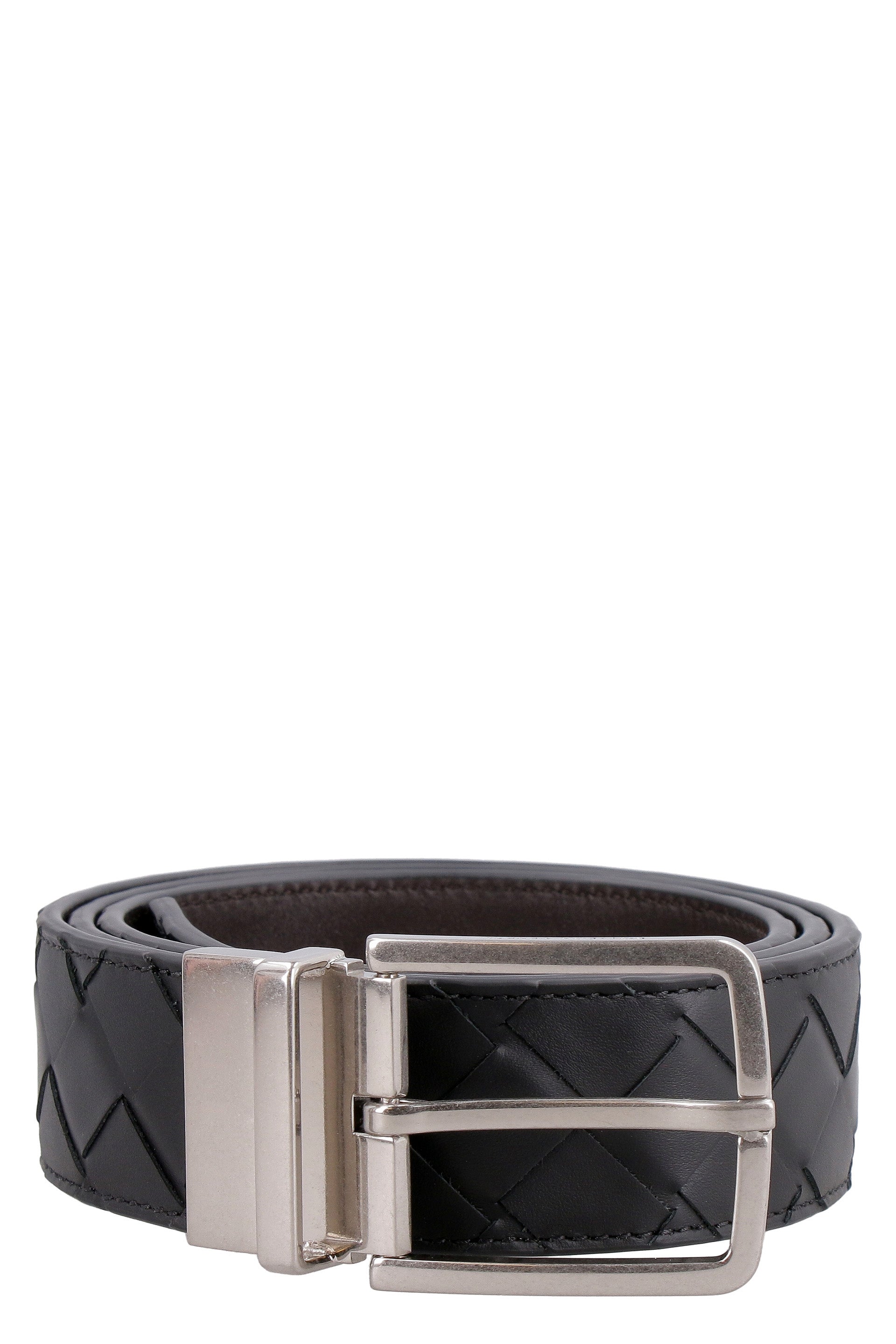 BOTTEGA VENETA Reversible Leather Belt - 3.5 cm Width