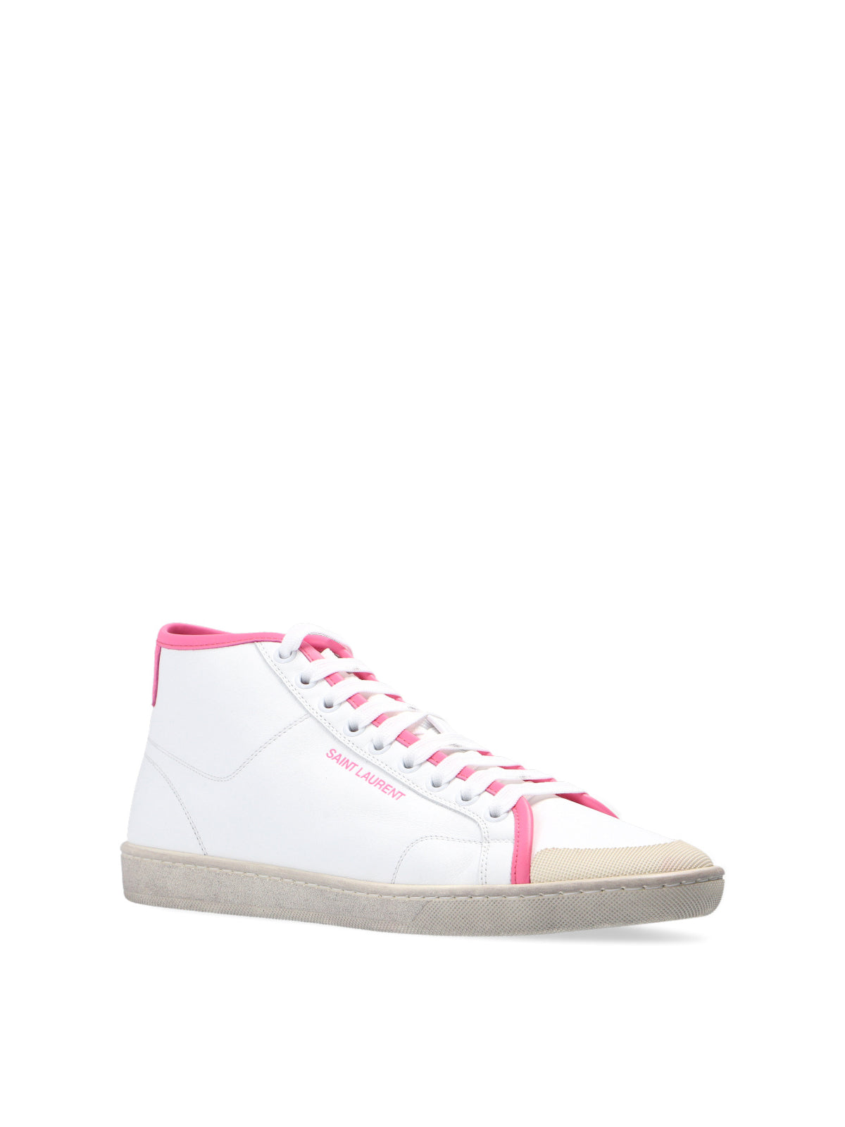 SAINT LAURENT Logo Mid-Top Sneakers for Women