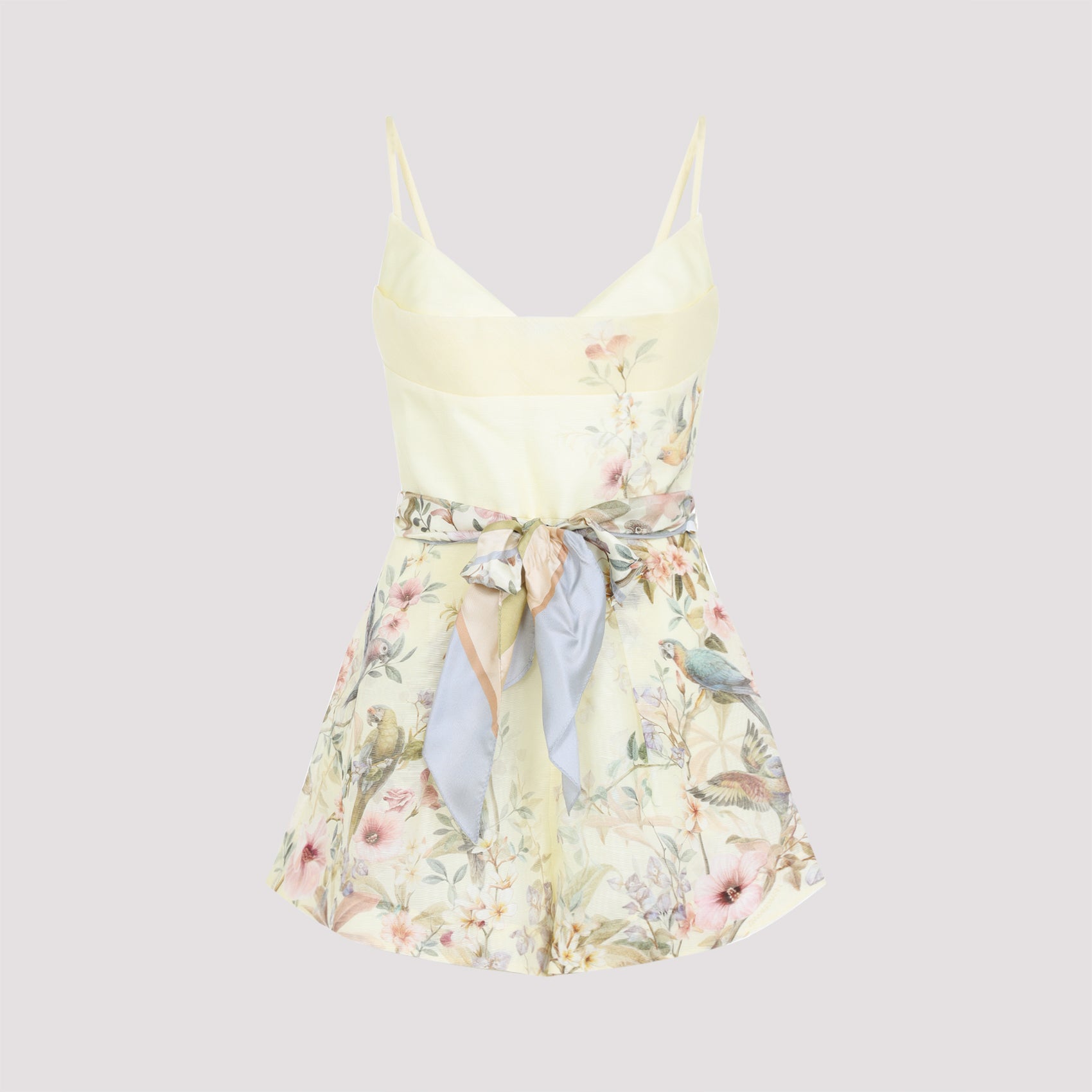 ZIMMERMANN Fitted Linen Rebellion Mini Playsuit