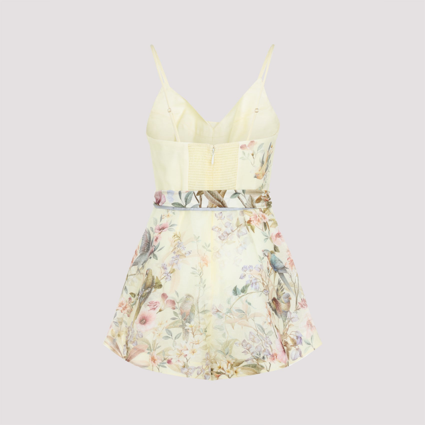 ZIMMERMANN Fitted Linen Rebellion Mini Playsuit