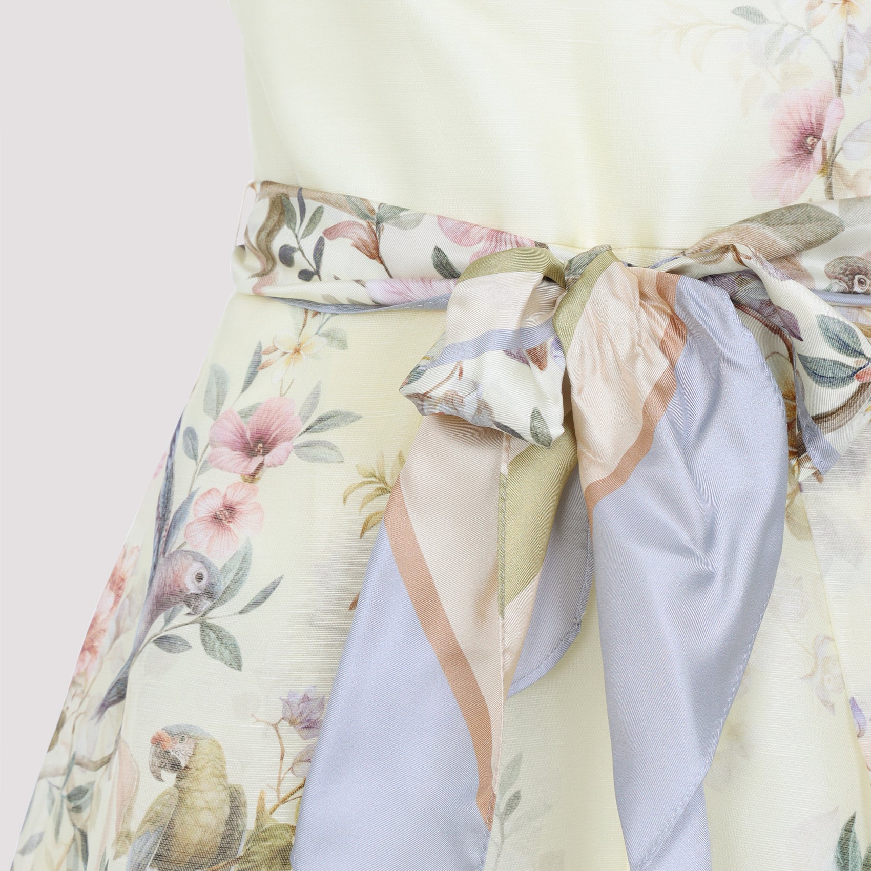 ZIMMERMANN Fitted Linen Rebellion Mini Playsuit