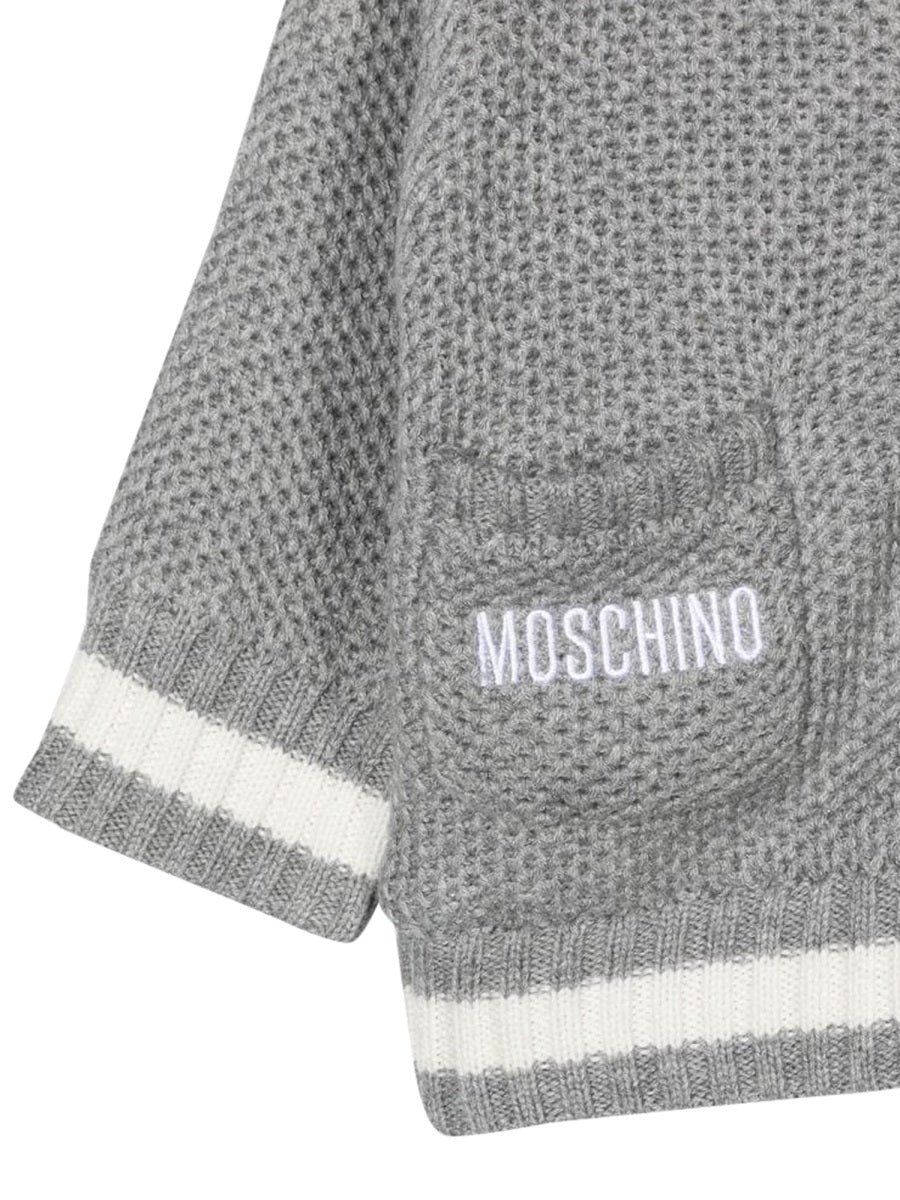 MOSCHINO Mini Teddy Bear Hooded Cardigan