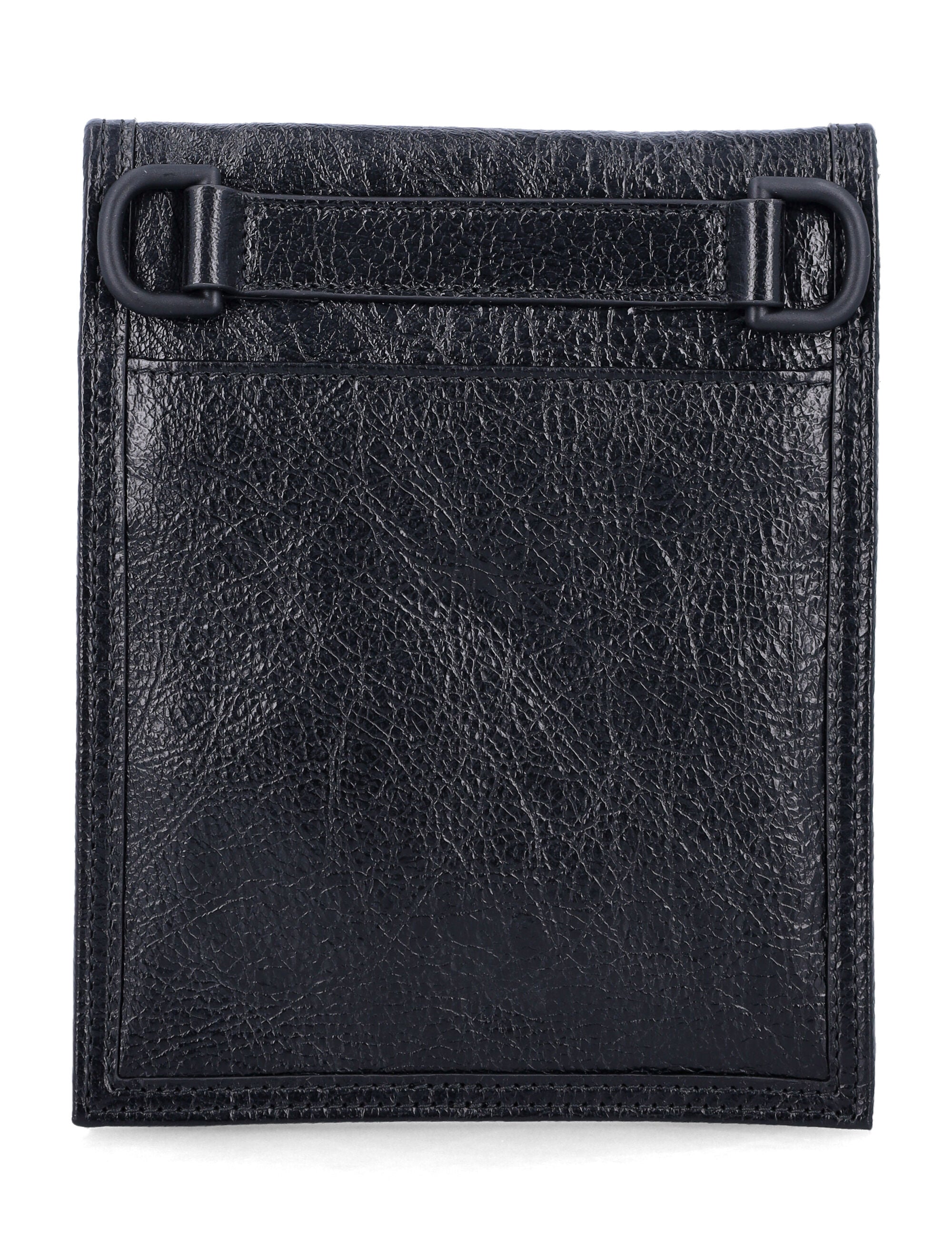 BALENCIAGA Mini Grained Leather Crossbody Handbag - Compact Design for Everyday Use