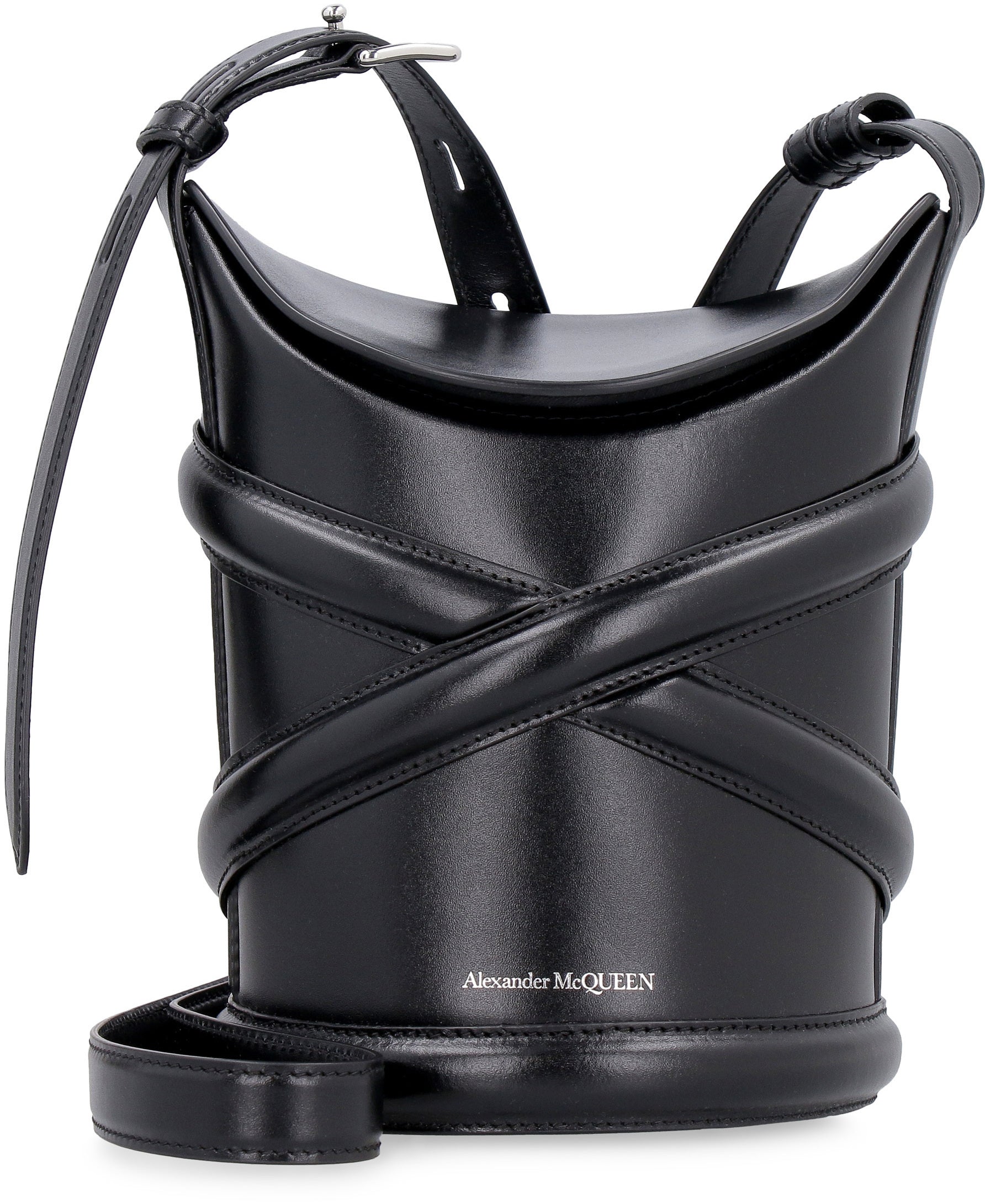 ALEXANDER MCQUEEN The Curve Mini Bucket Handbag