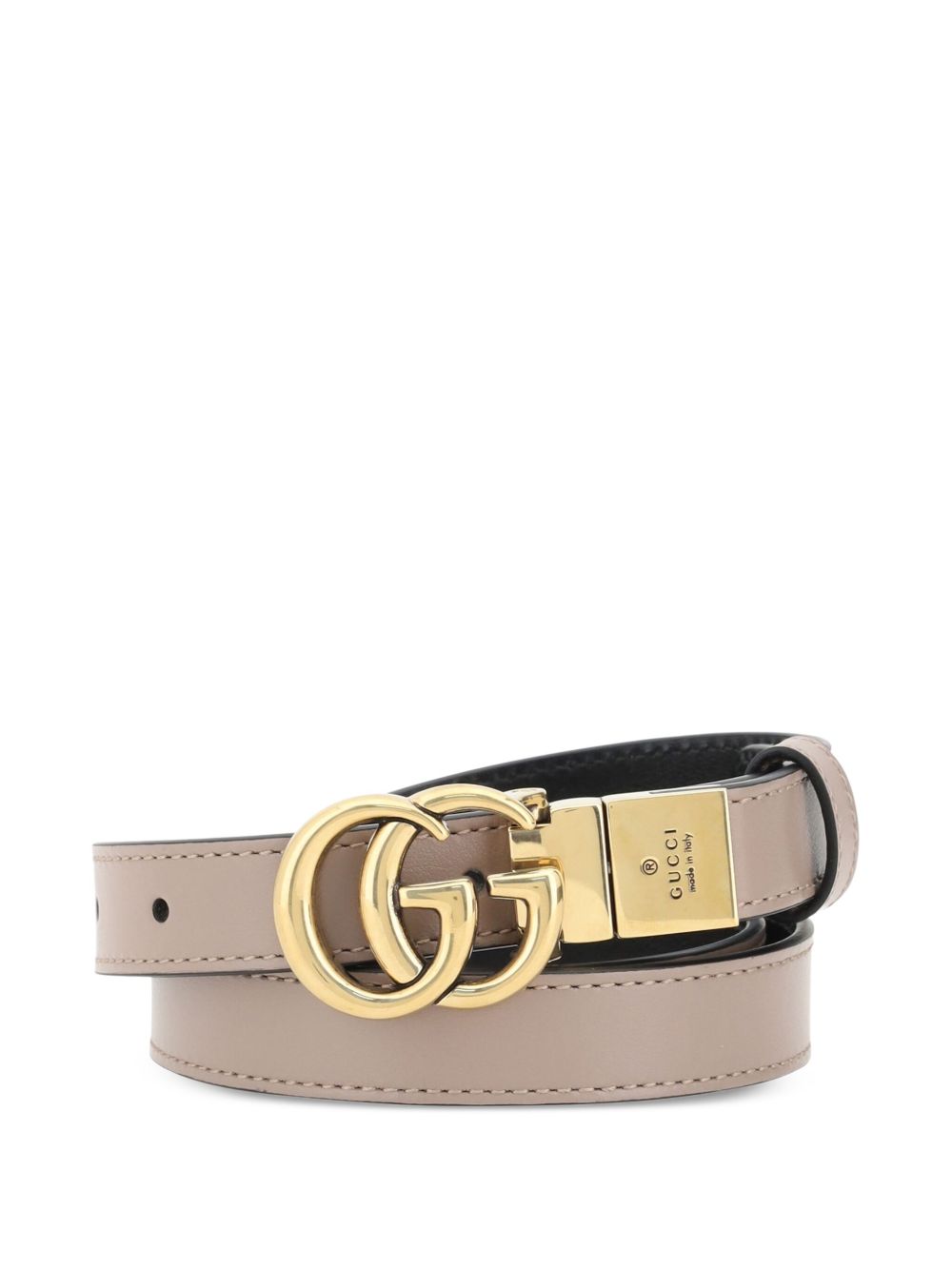 GUCCI Reversible Thin Belt with GG Marmont Buckle