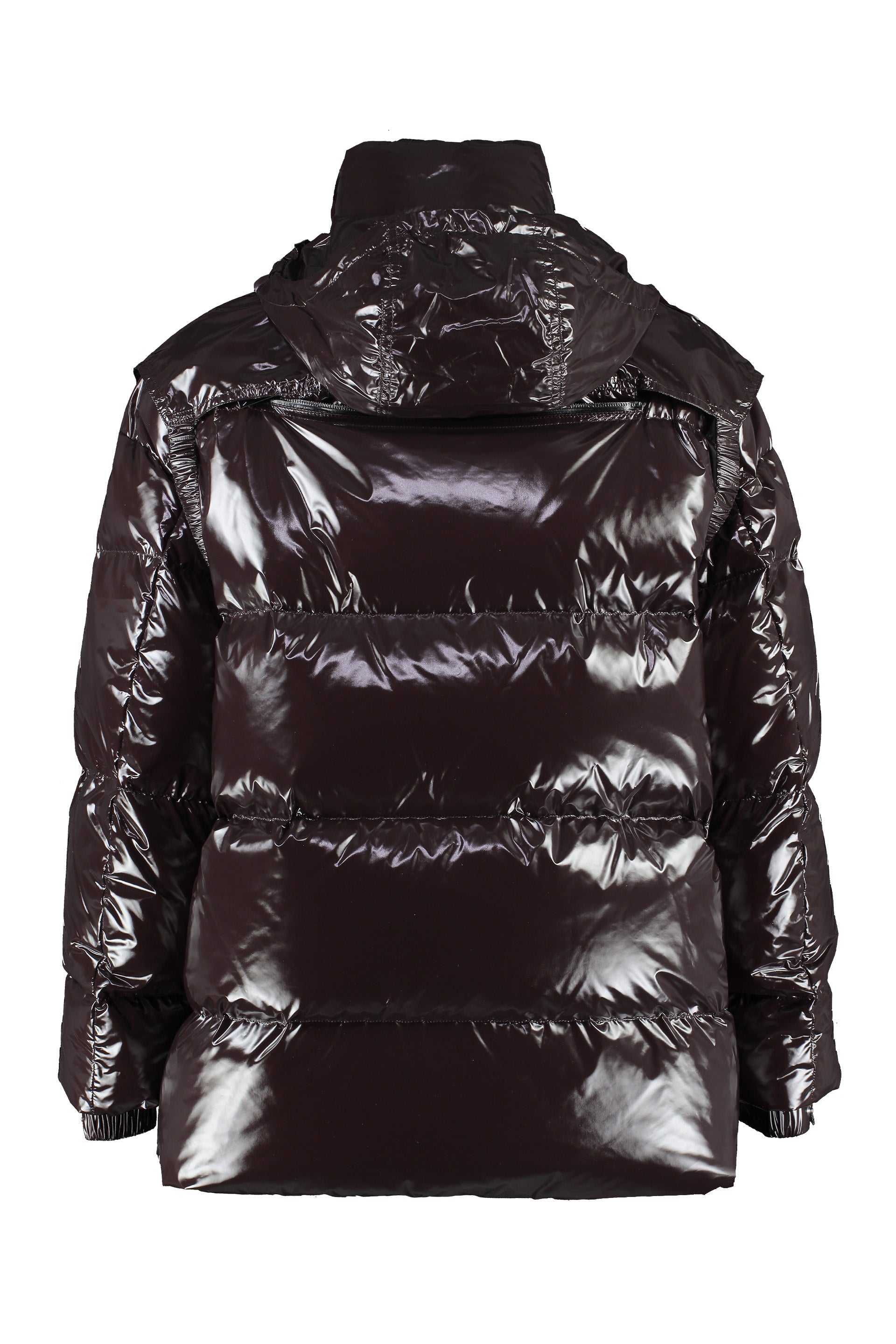 BOTTEGA VENETA Oversized Glossy Nylon Down Jacket