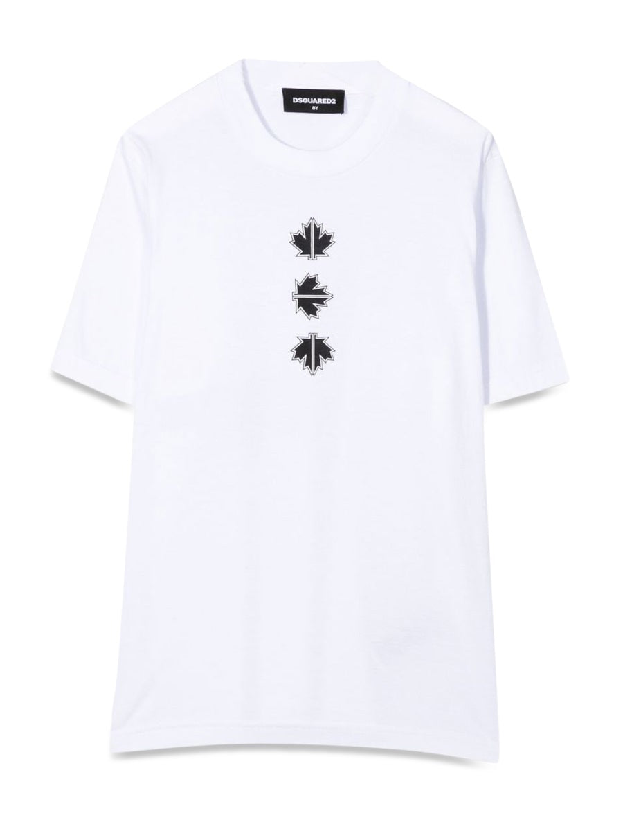 DSQUARED Mini Logo T-Shirt with Front and Back Design