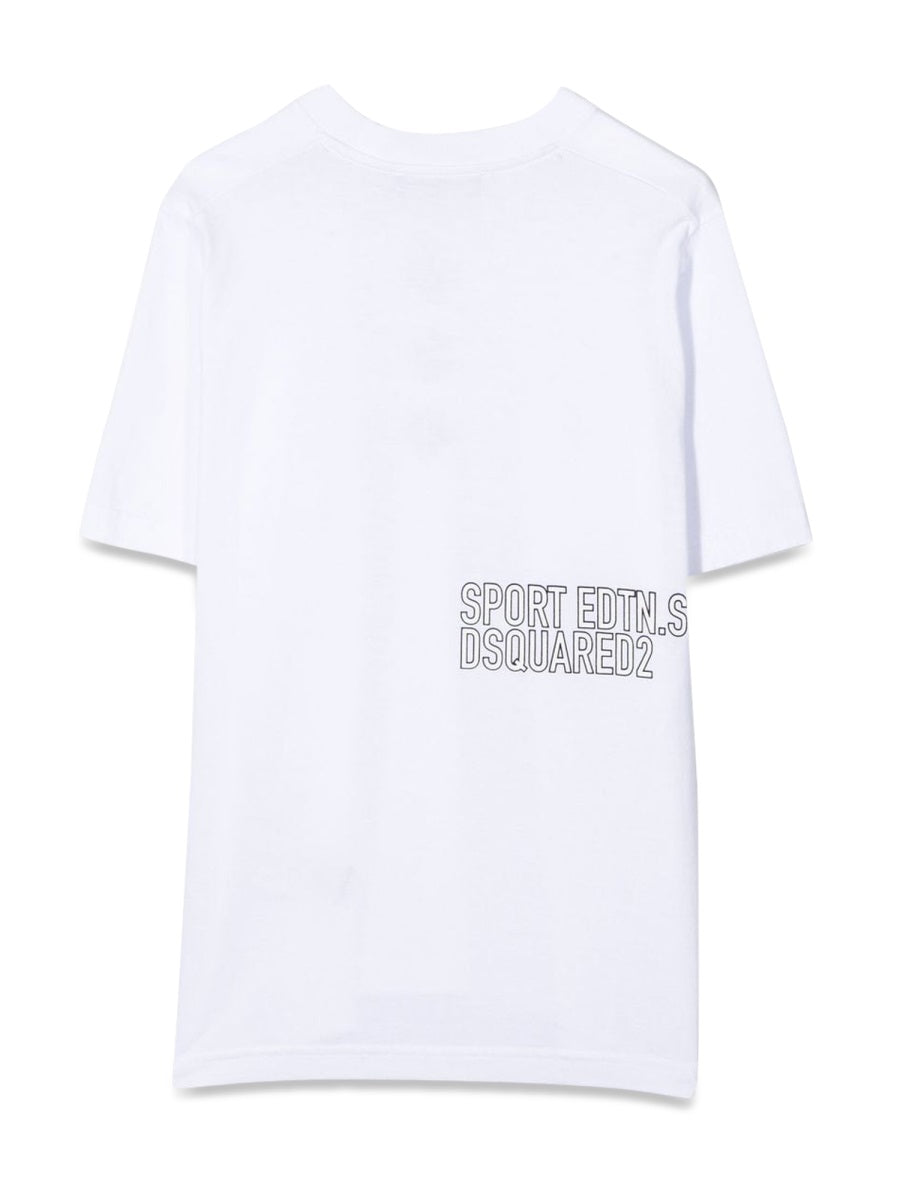 DSQUARED Mini Logo T-Shirt with Front and Back Design