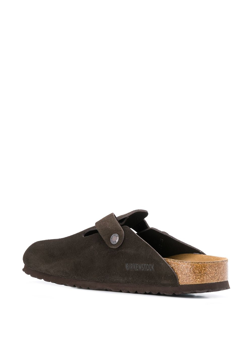 BIRKENSTOCK Suede Leather Slip-On Slippers with Side Buckle Fastening