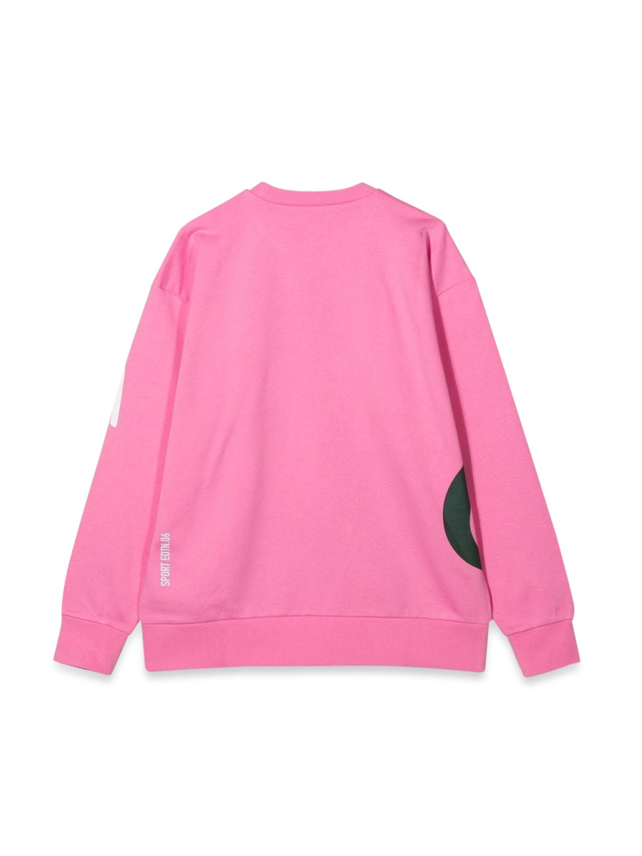 DSQUARED Allover Writing Crewneck Sweatshirt for Teens