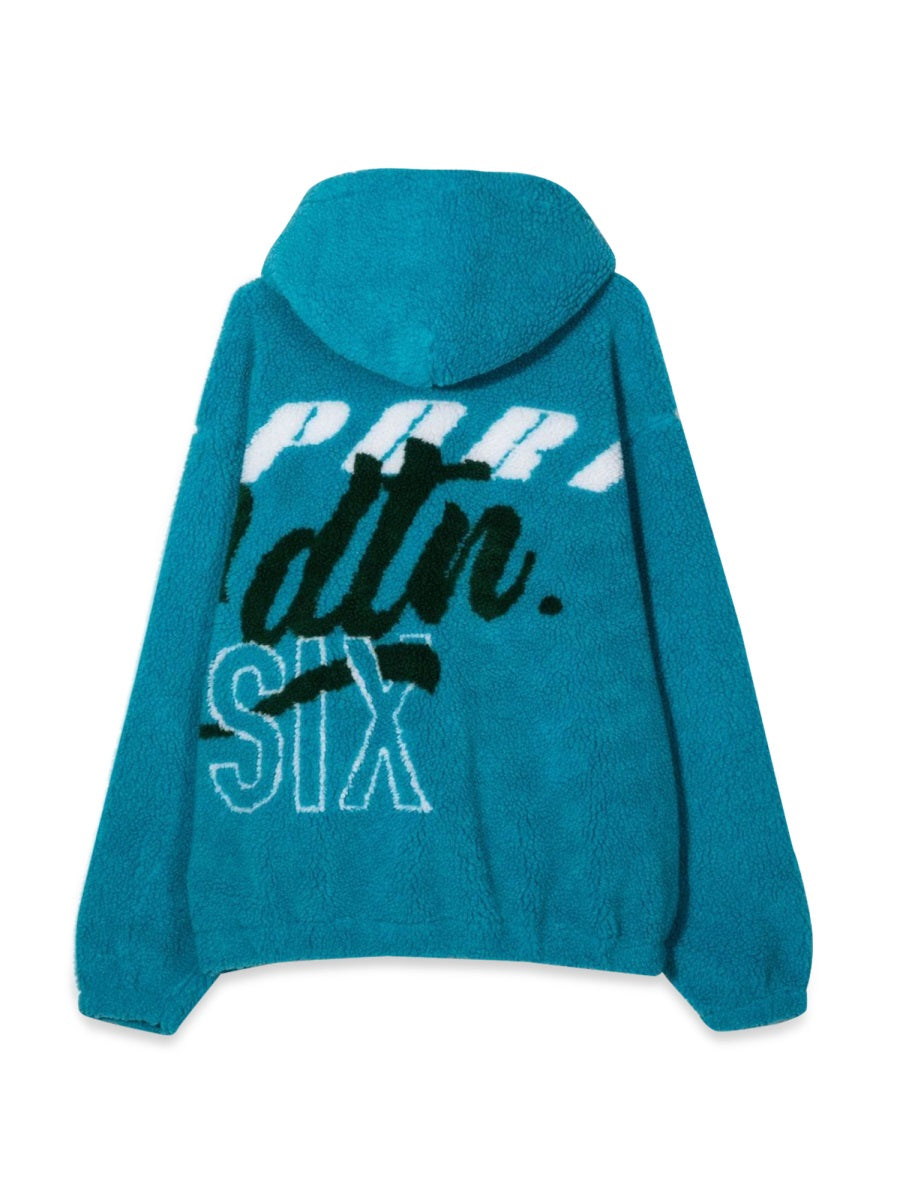 DSQUARED Unisex Jacquard Fur Zip-Up Sweatshirt