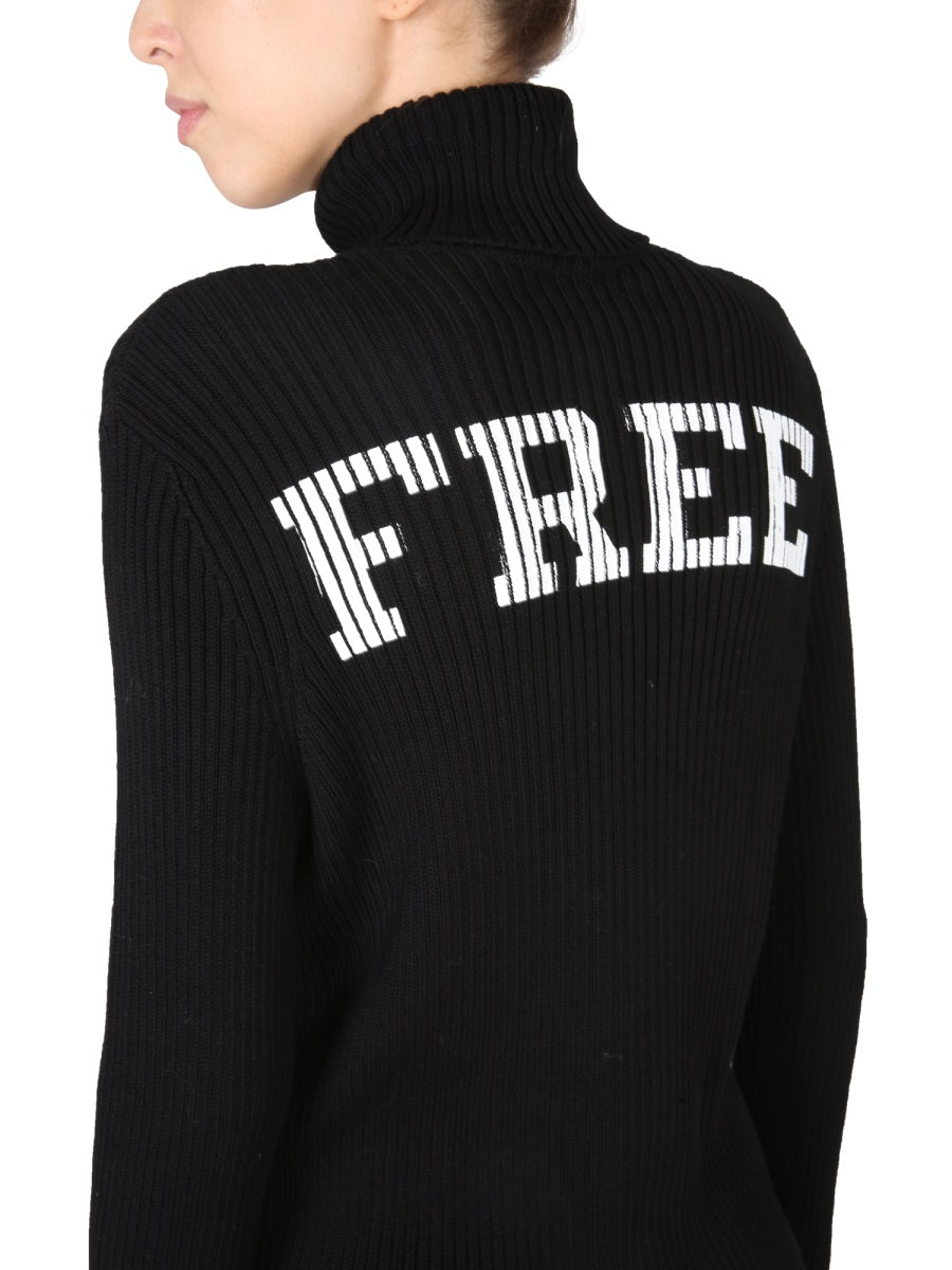 BALENCIAGA Free Ribbed Sweater for Women