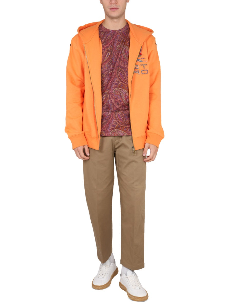ETRO Hooded Zip Sweatshirt for Men - FW22