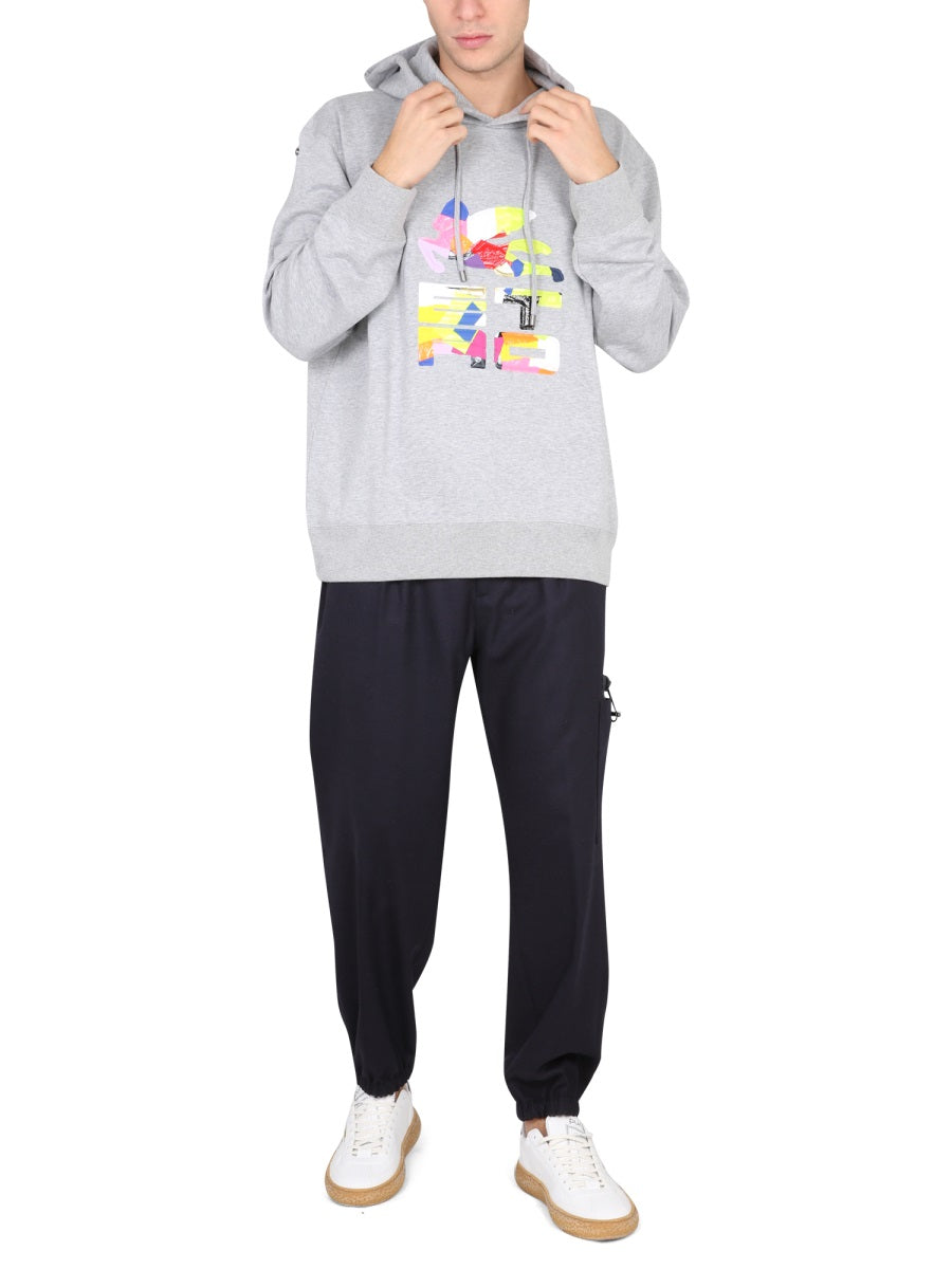 ETRO Men's Patchwork Drawstring Hoodie