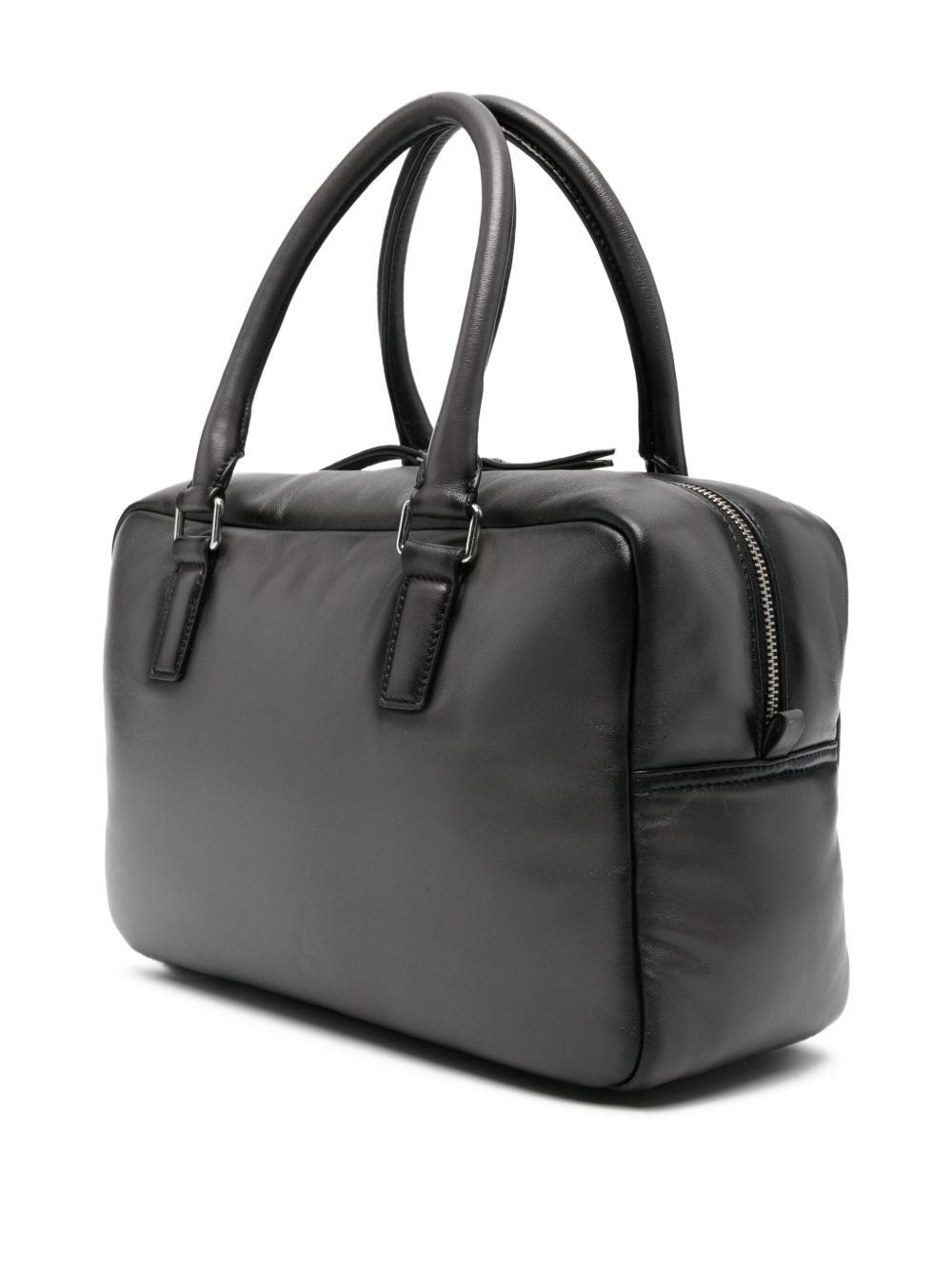 STAND STUDIO Mini Bowling Handbag with Embossed Logo