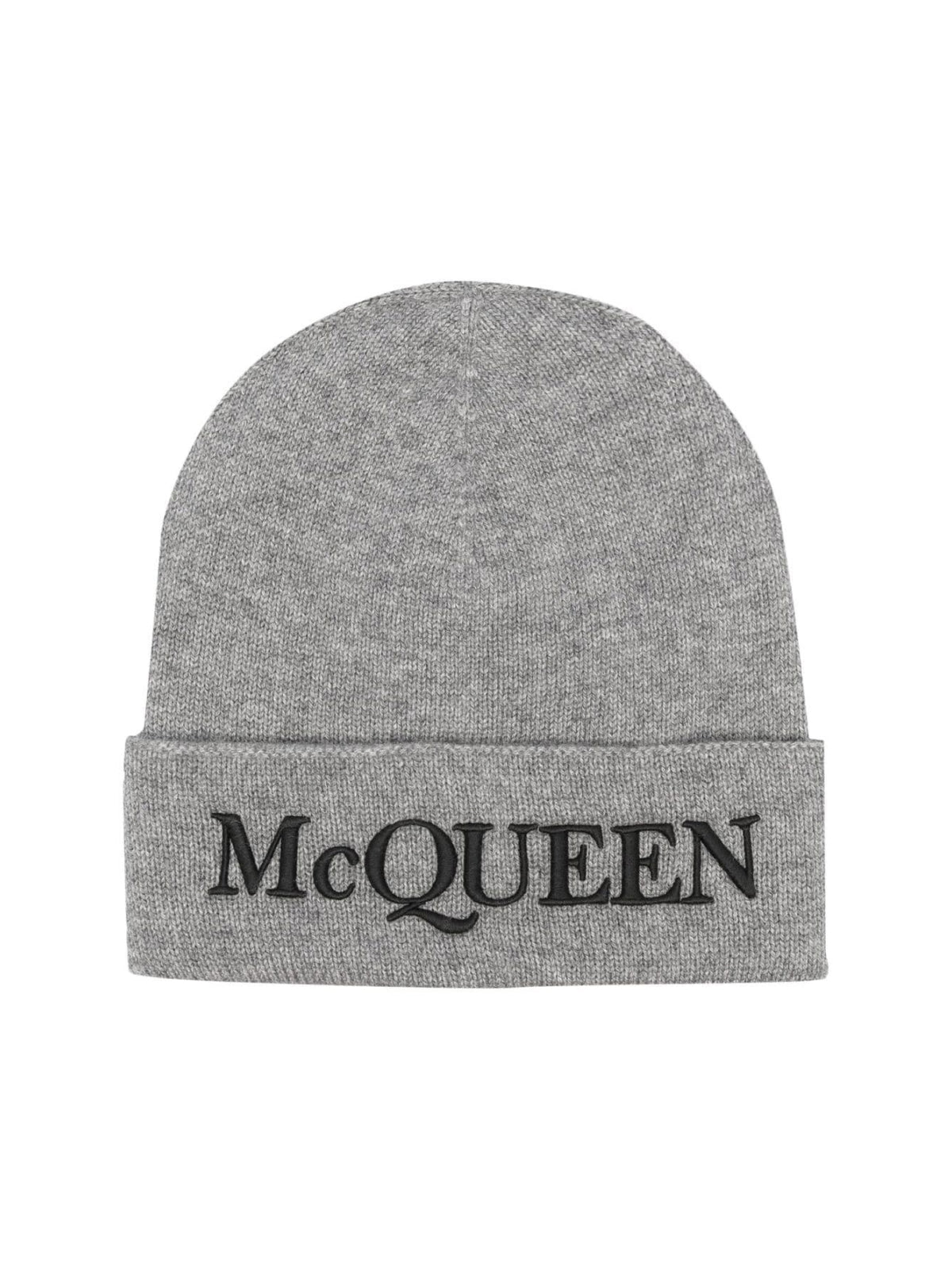 ALEXANDER MCQUEEN Logo Embroidered Cashmere Beanie