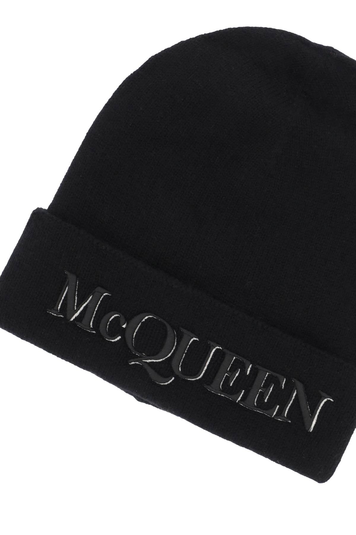ALEXANDER MCQUEEN Cashmere Beanie Hat for Men