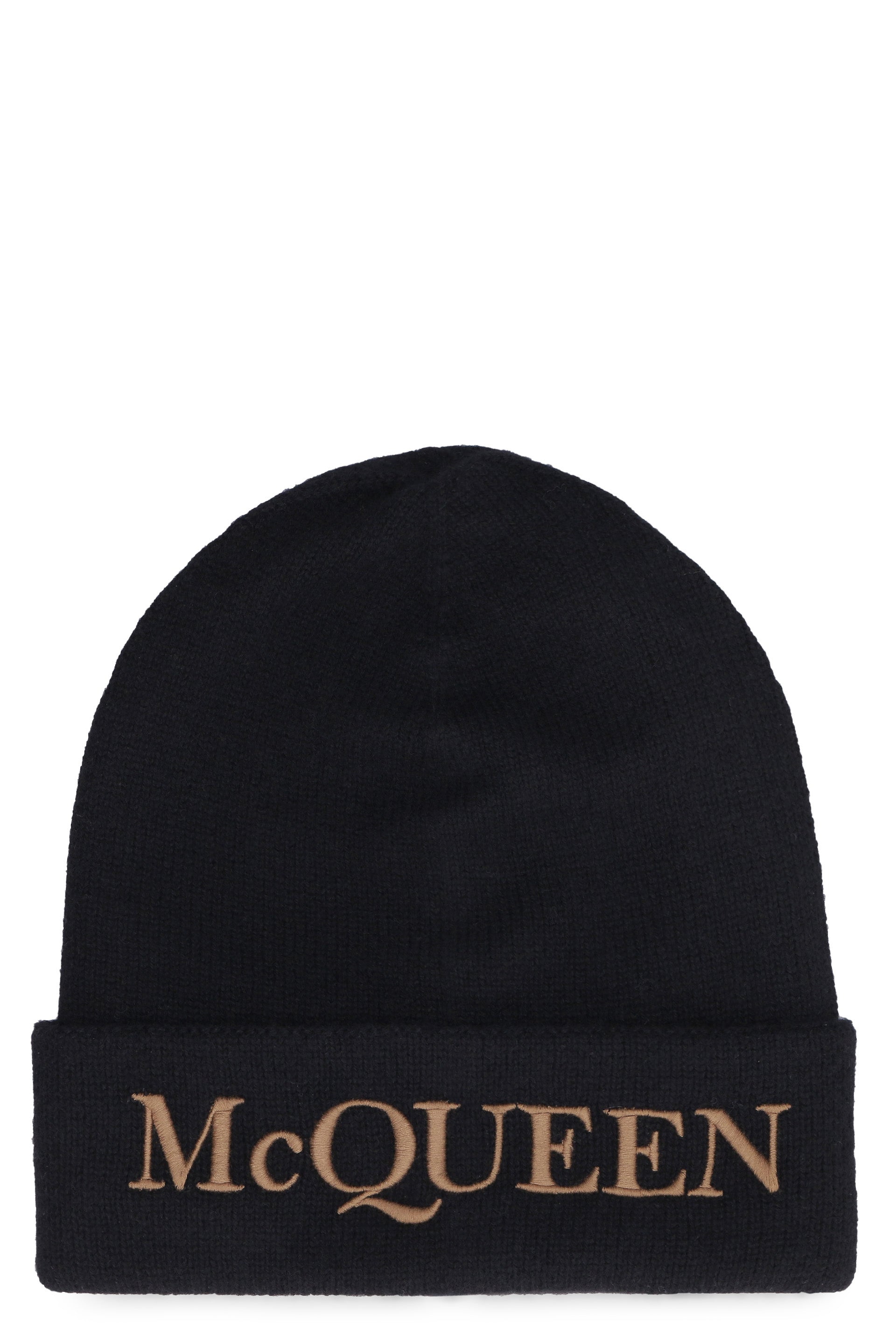 ALEXANDER MCQUEEN Luxurious Cashmere Beanie Hat for Men