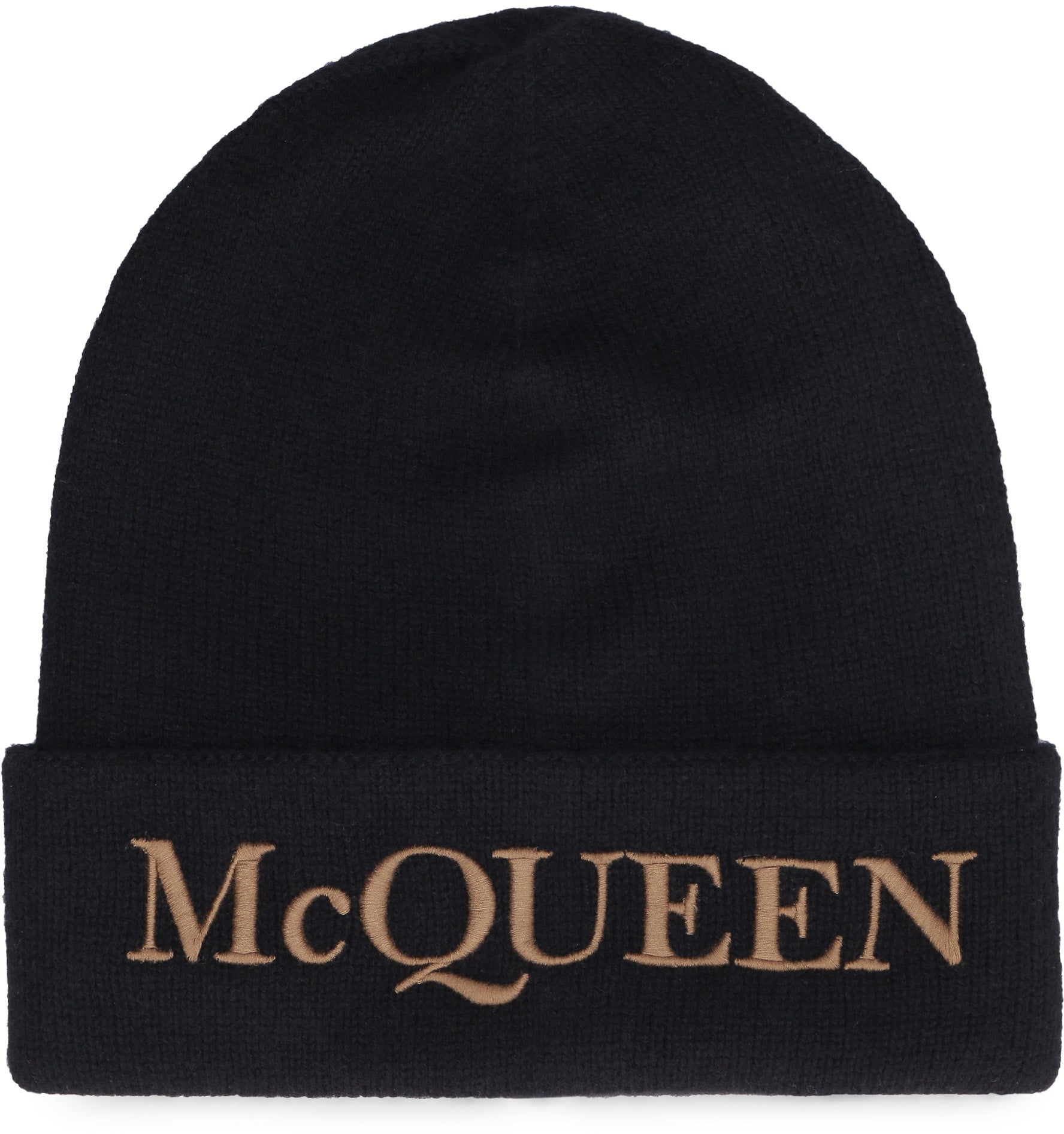 ALEXANDER MCQUEEN Luxurious Cashmere Beanie Hat for Men
