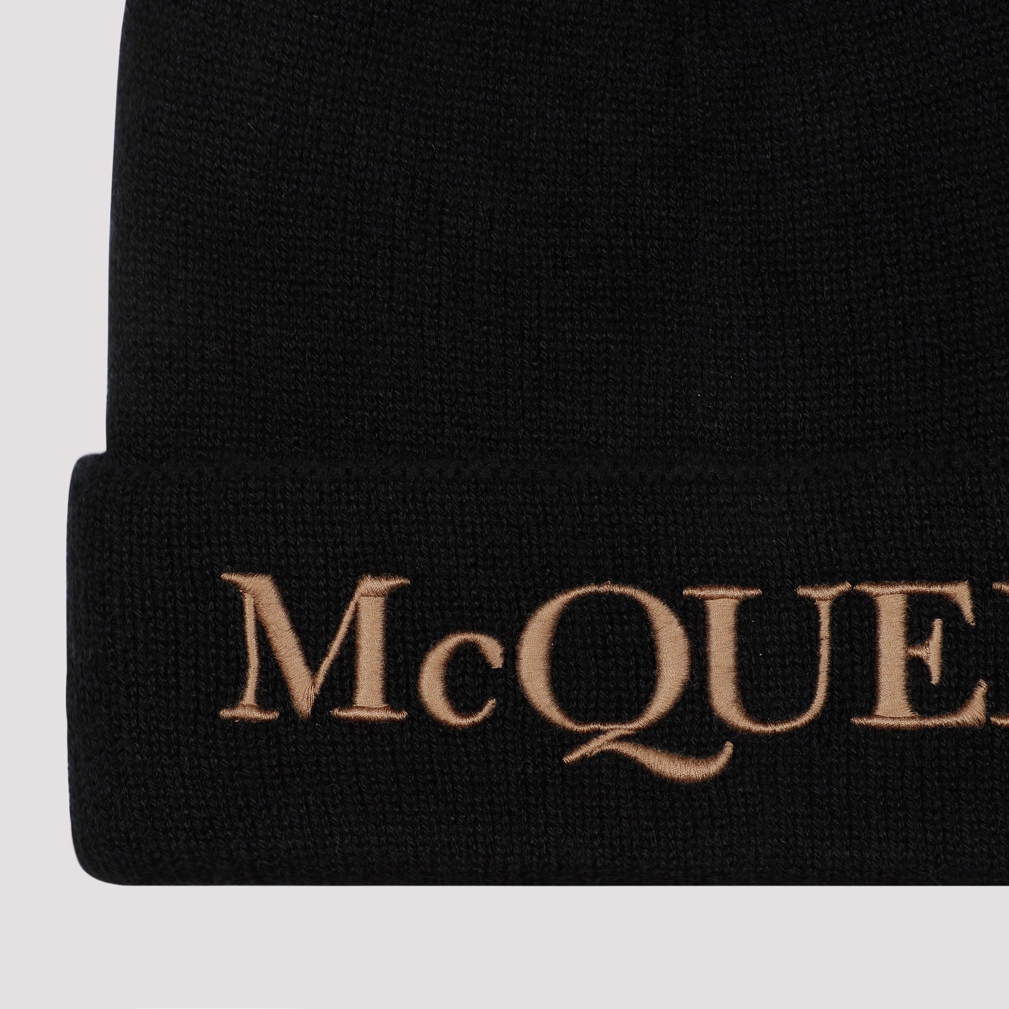 ALEXANDER MCQUEEN Luxurious Cashmere Beanie Hat for Men