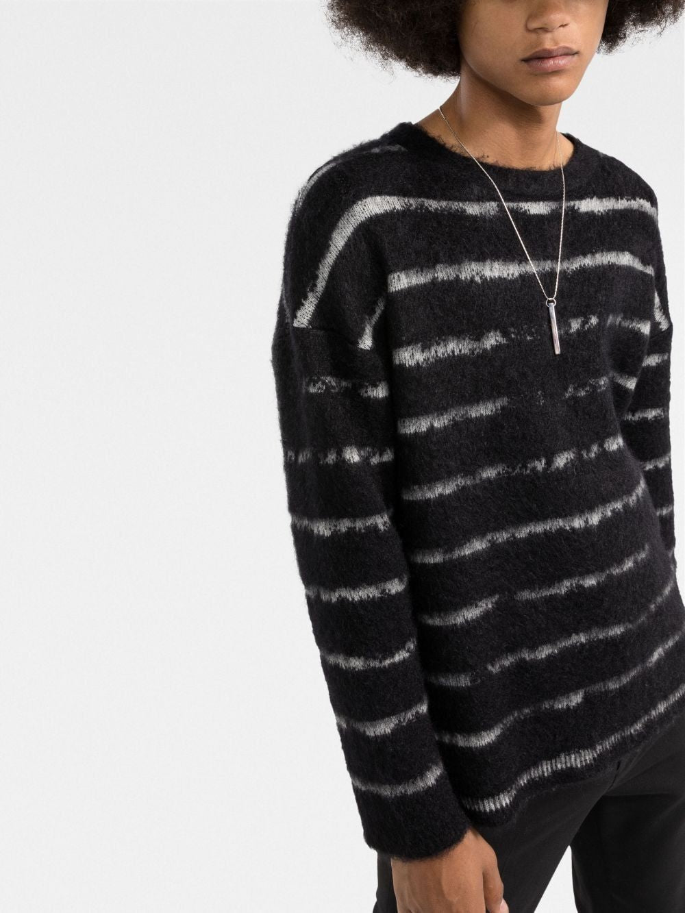 SAINT LAURENT 90's Stripe Interruption Sweatshirt - Men's
