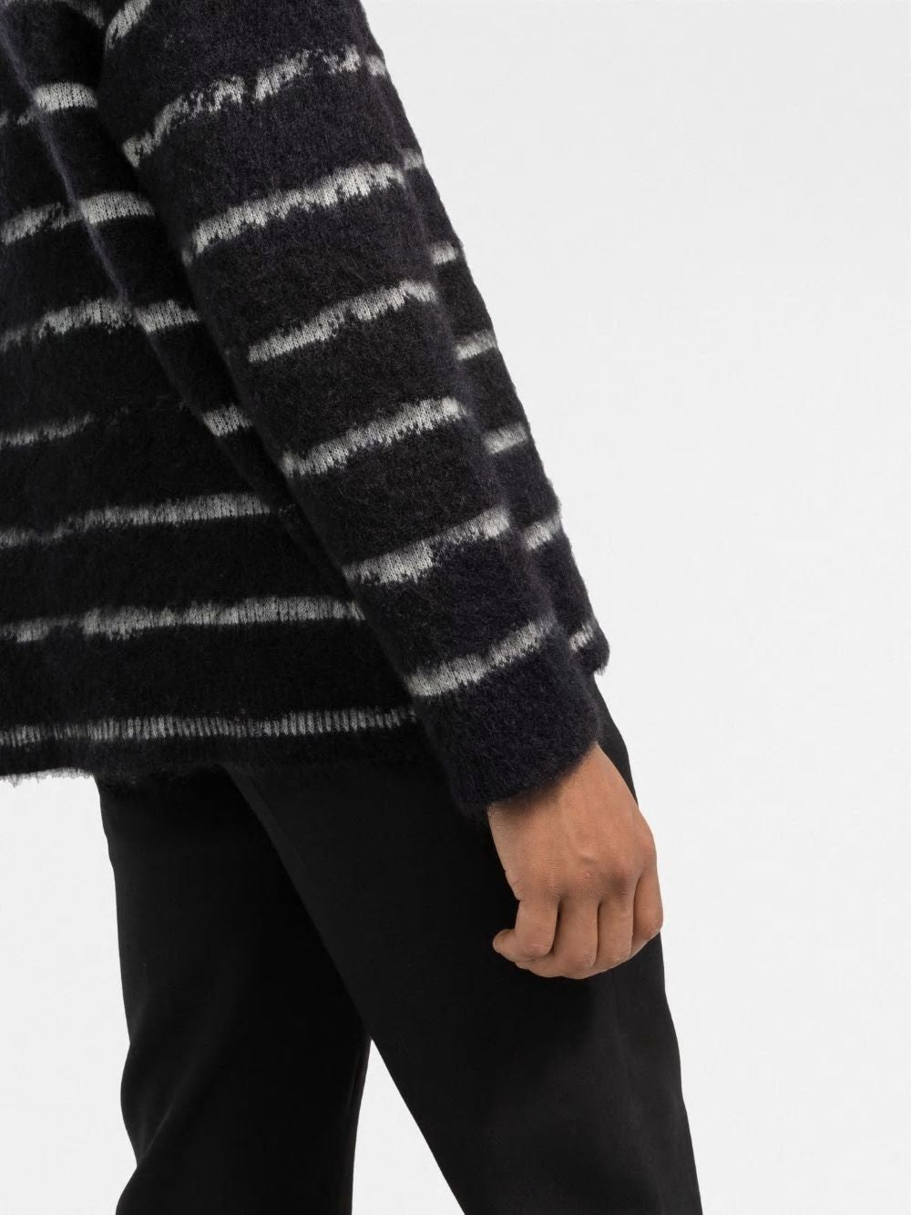 SAINT LAURENT 90's Stripe Interruption Sweatshirt - Men's