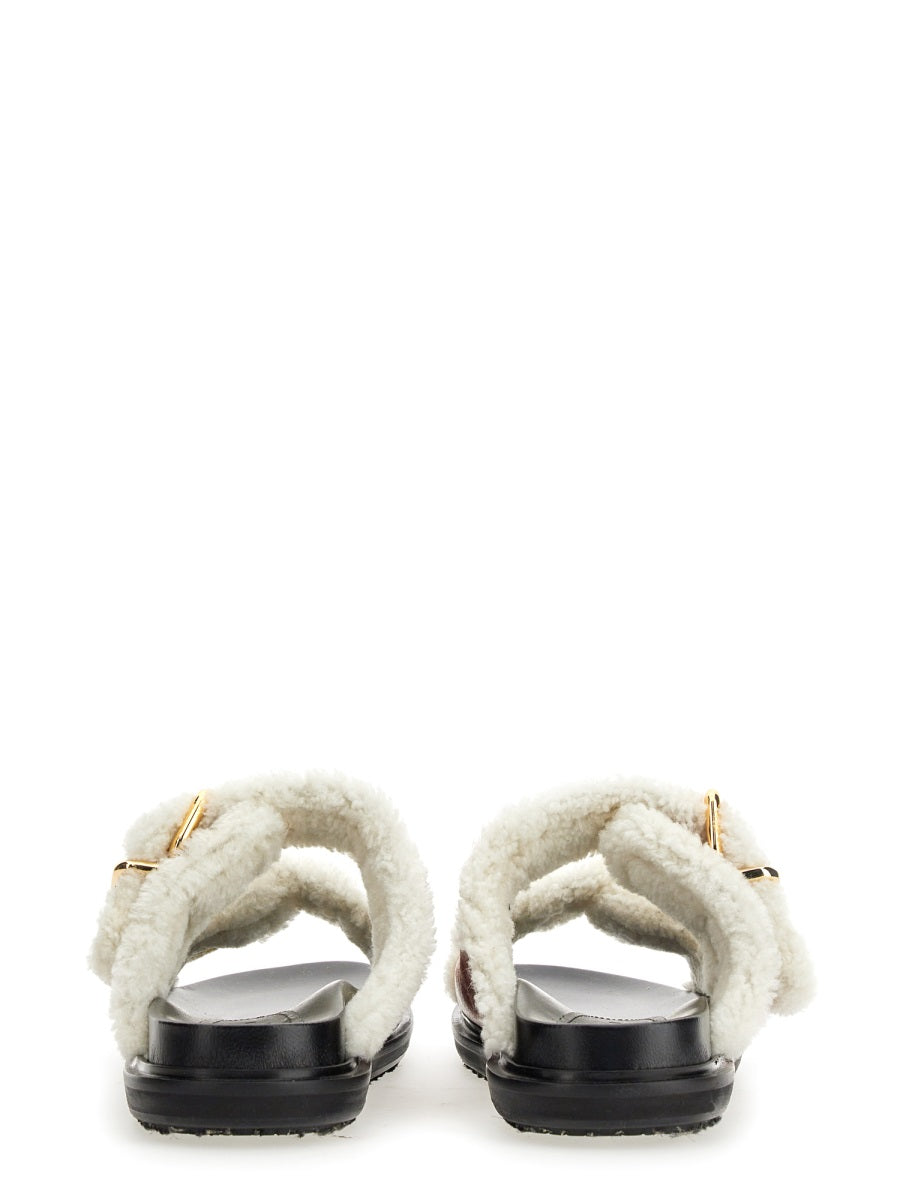 MARNI Women's Fussbet Sandals with Rubber Sole 2.5 cm