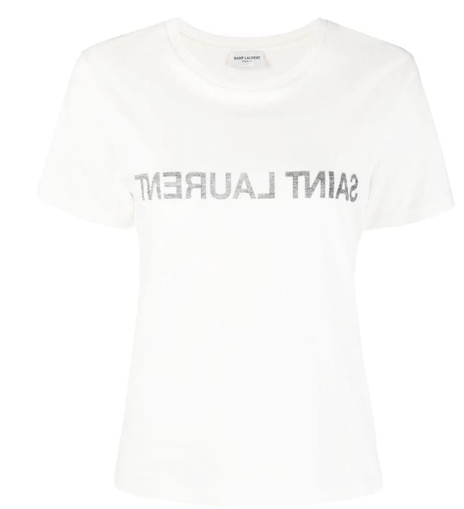 SAINT LAURENT Cotton Classic T-Shirt for Women - SS25