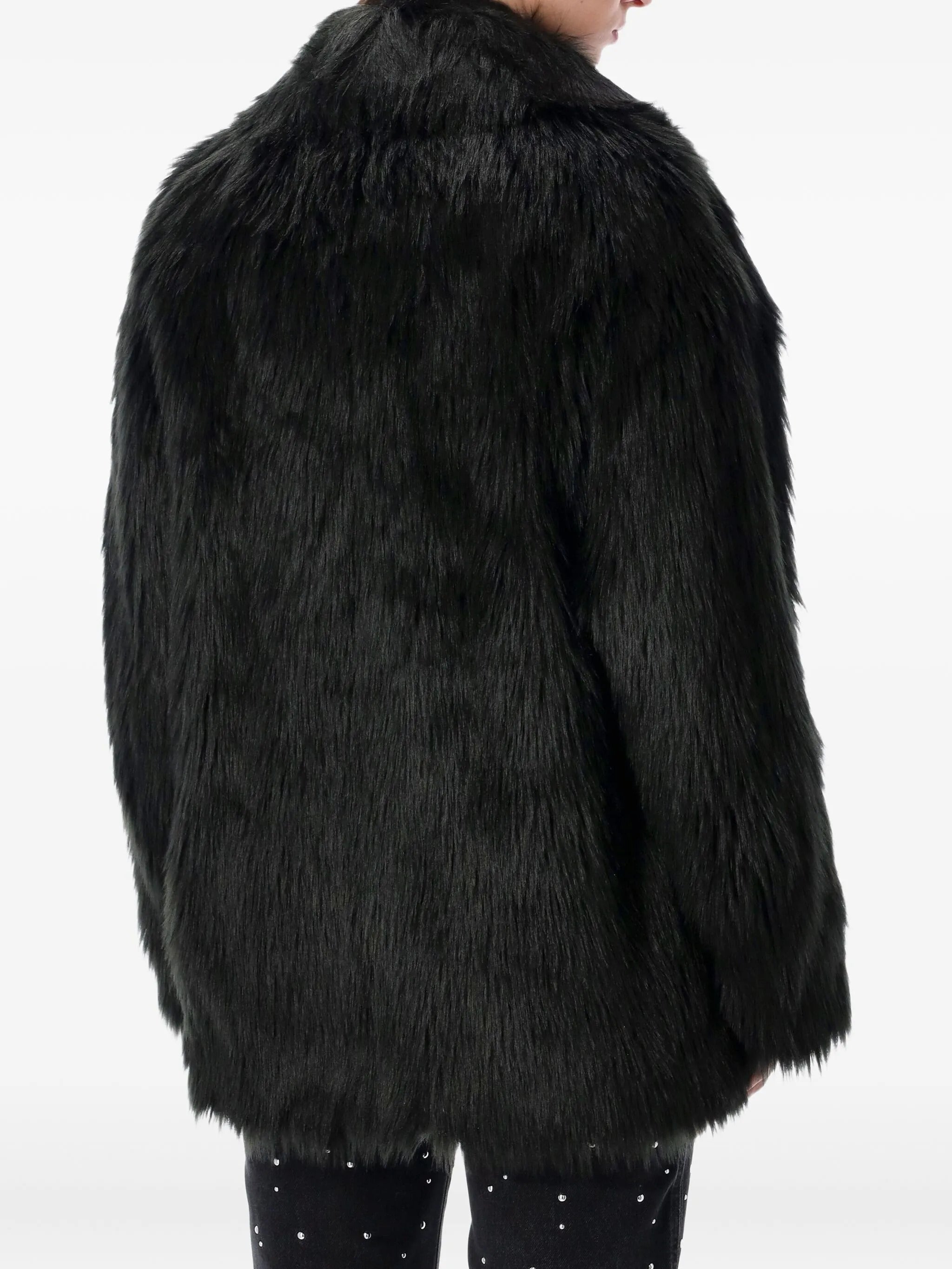 STAND STUDIO Katalina Faux Fur Jacket - Mid-Length