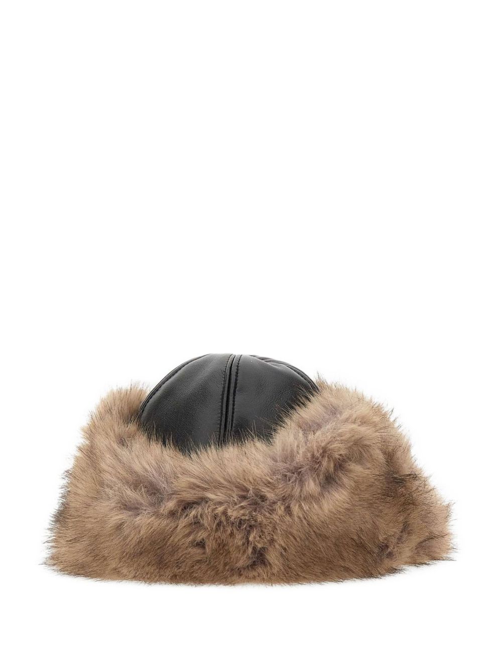 STAND STUDIO Trendy Faux Leather Trapper-Style Hat