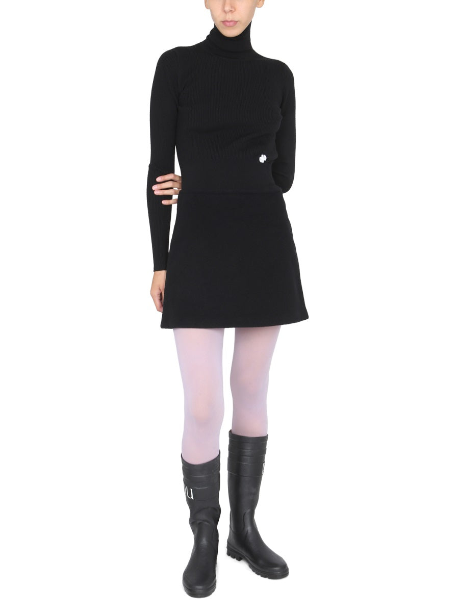 PATOU Women's Luxe Turtleneck Mini Sweater