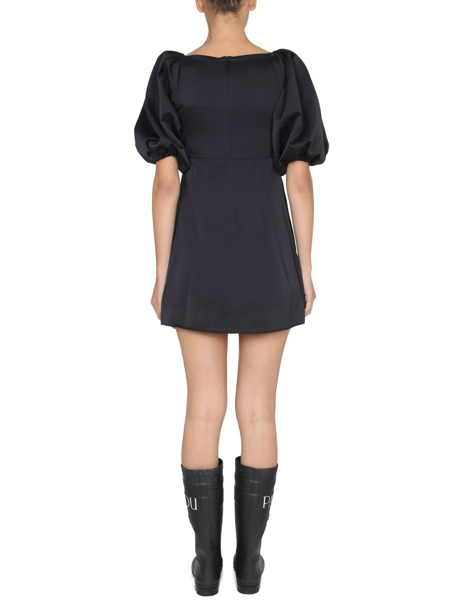 PATOU Chic Mini Dress with Balloon Sleeves