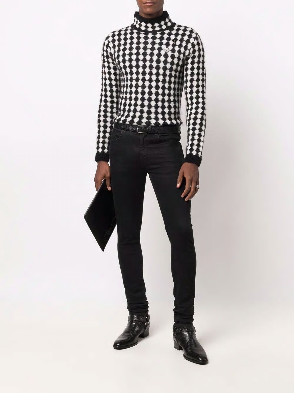 SAINT LAURENT Long Sleeve Crewneck Sweater for Men