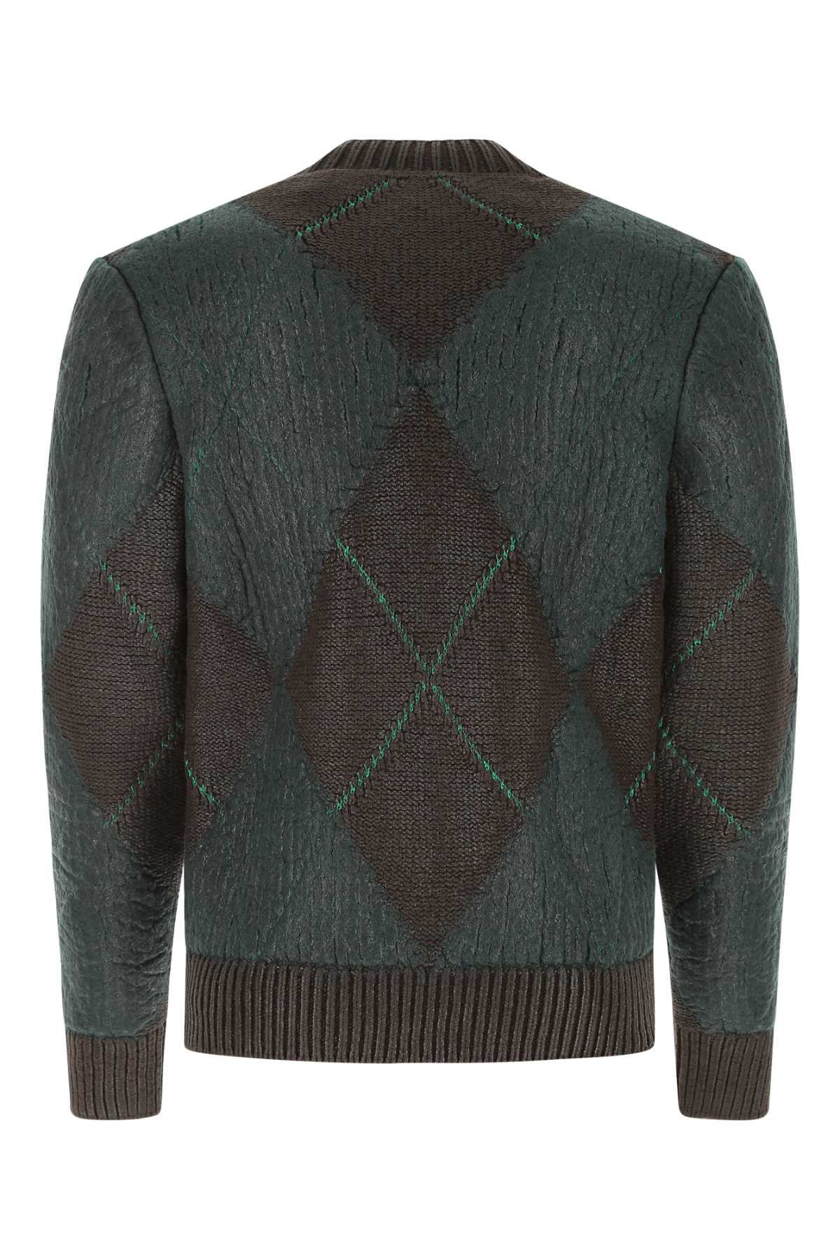 BOTTEGA VENETA Embroidered Wool Blend Sweater for Men