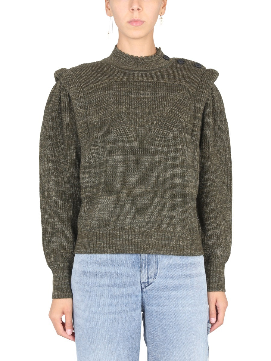 MARANT ÉTOILE Crossover Neck Mini Sweater