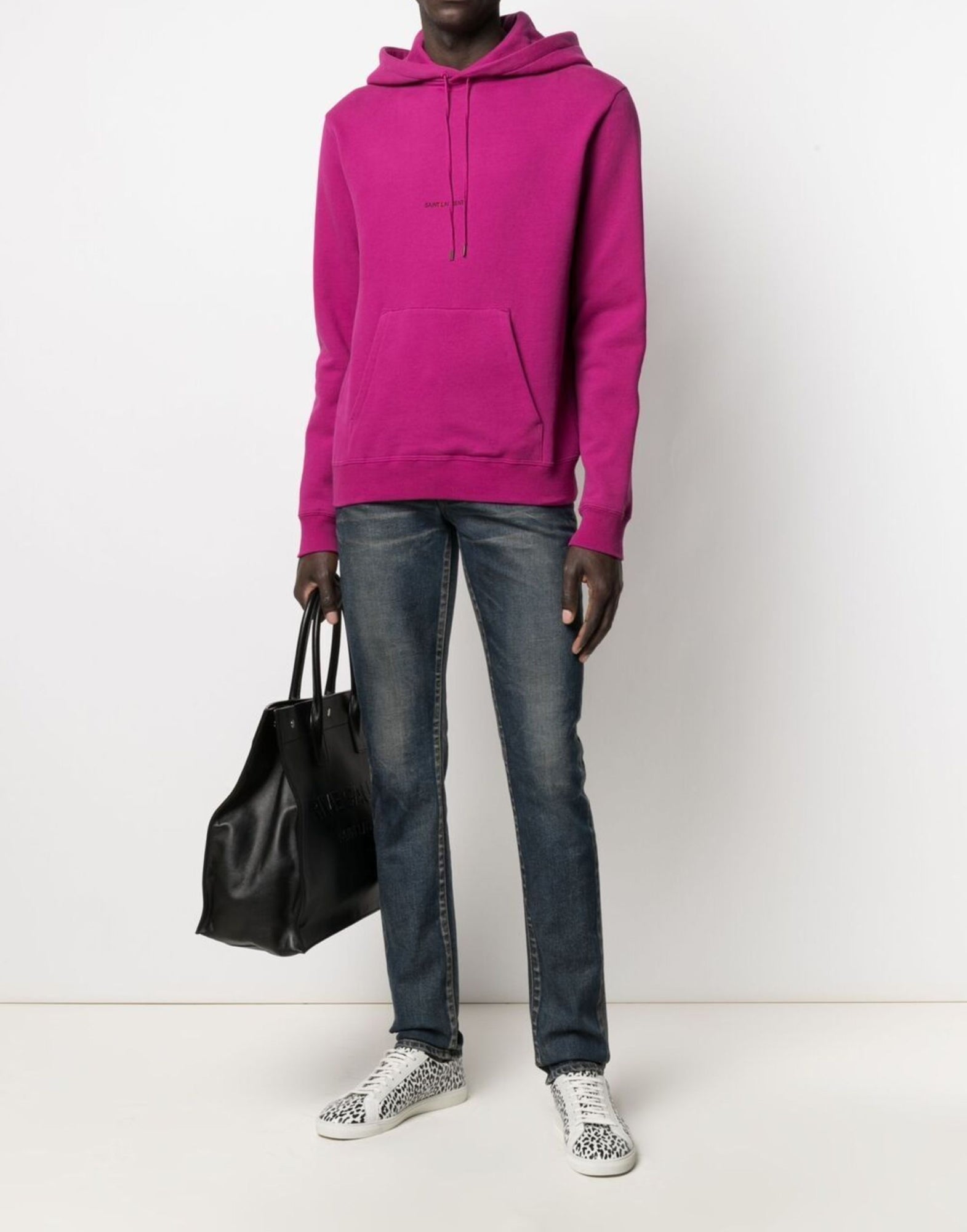 SAINT LAURENT Logo Hoodie for Men (FW24)