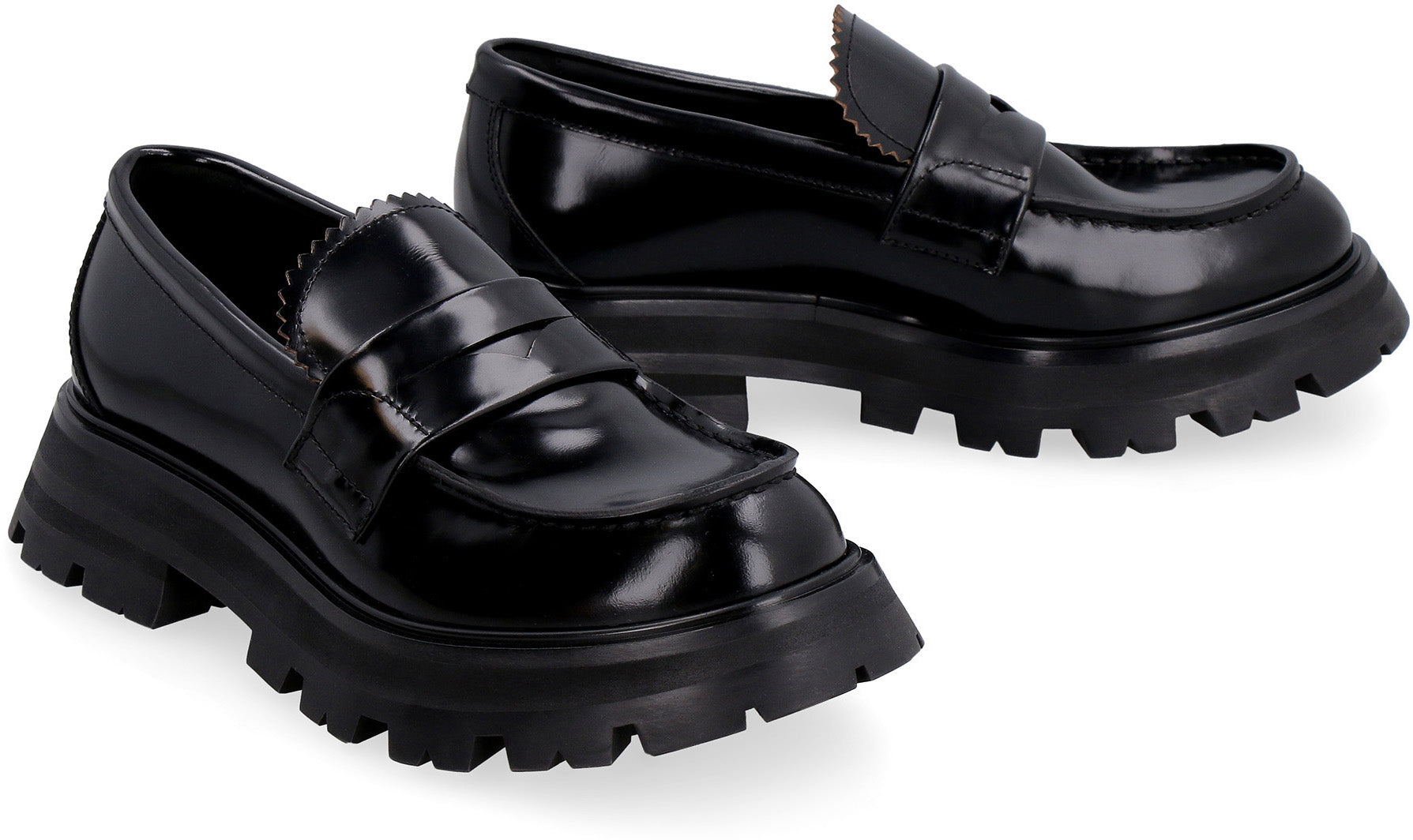 ALEXANDER MCQUEEN Wander Leather Loafers