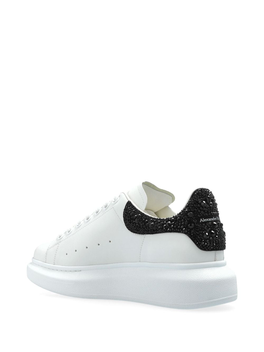 ALEXANDER MCQUEEN Oversized Leather Lace-Up Sneakers for Women