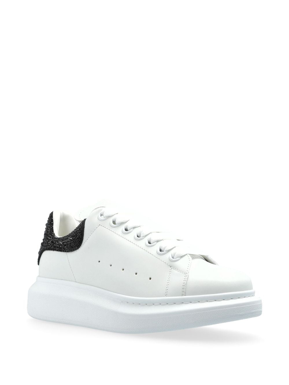 ALEXANDER MCQUEEN Oversized Leather Lace-Up Sneakers for Women
