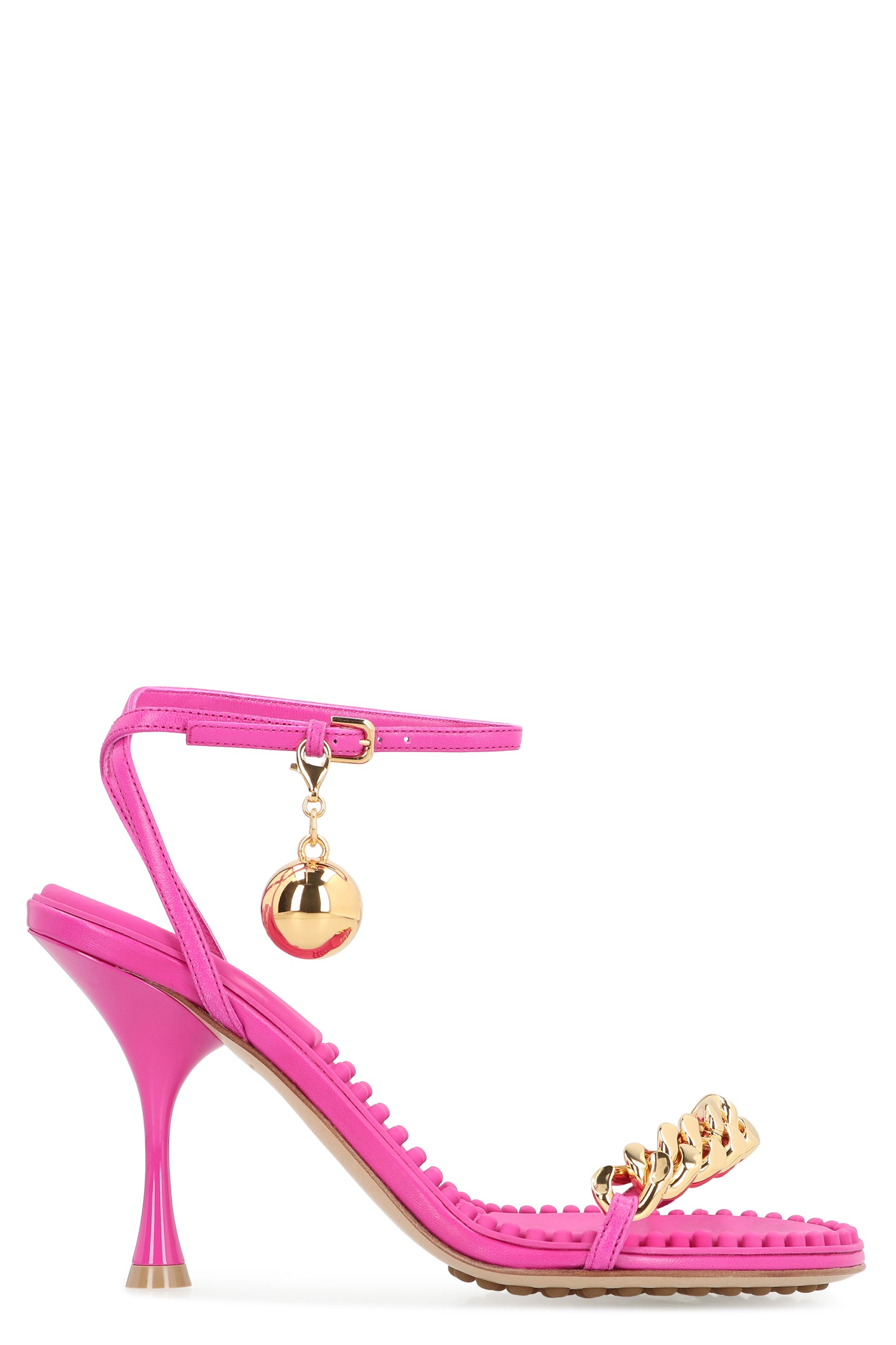 BOTTEGA VENETA Decorative Chain Heeled Sandals