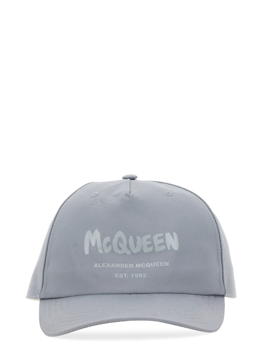 ALEXANDER MCQUEEN Classic Hard Visor Baseball Cap for Men