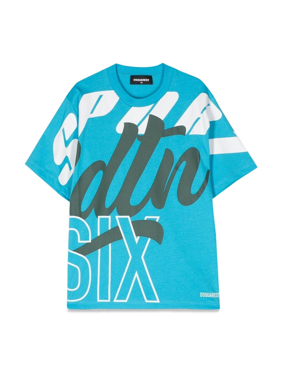 DSQUARED All Over Logo Mini T-Shirt