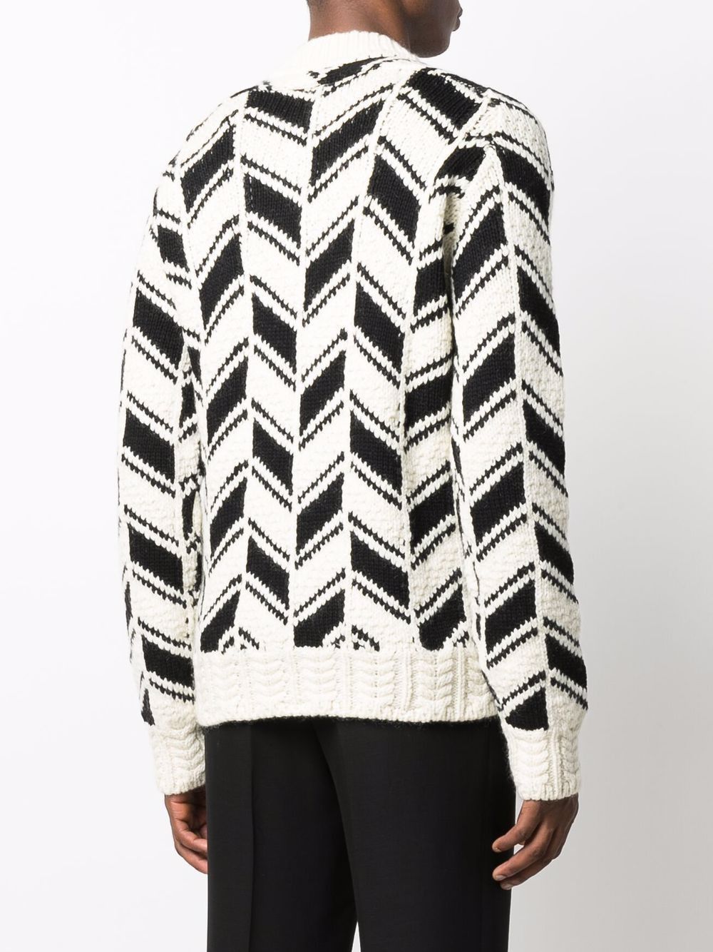 SAINT LAURENT Classic Round Neck Hammer Sleeve Sweater