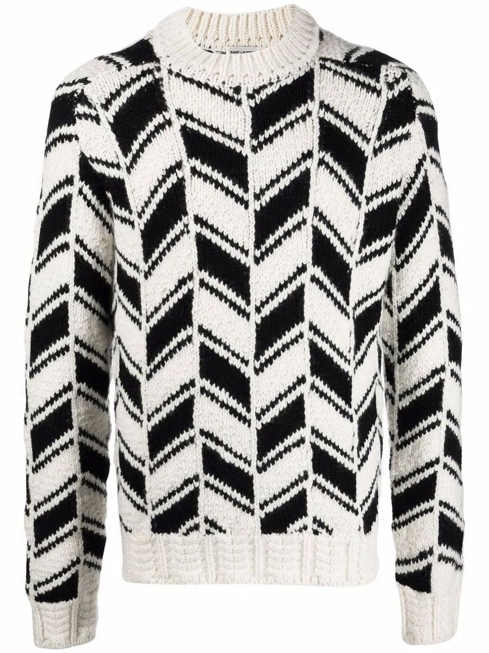 SAINT LAURENT Classic Round Neck Hammer Sleeve Sweater